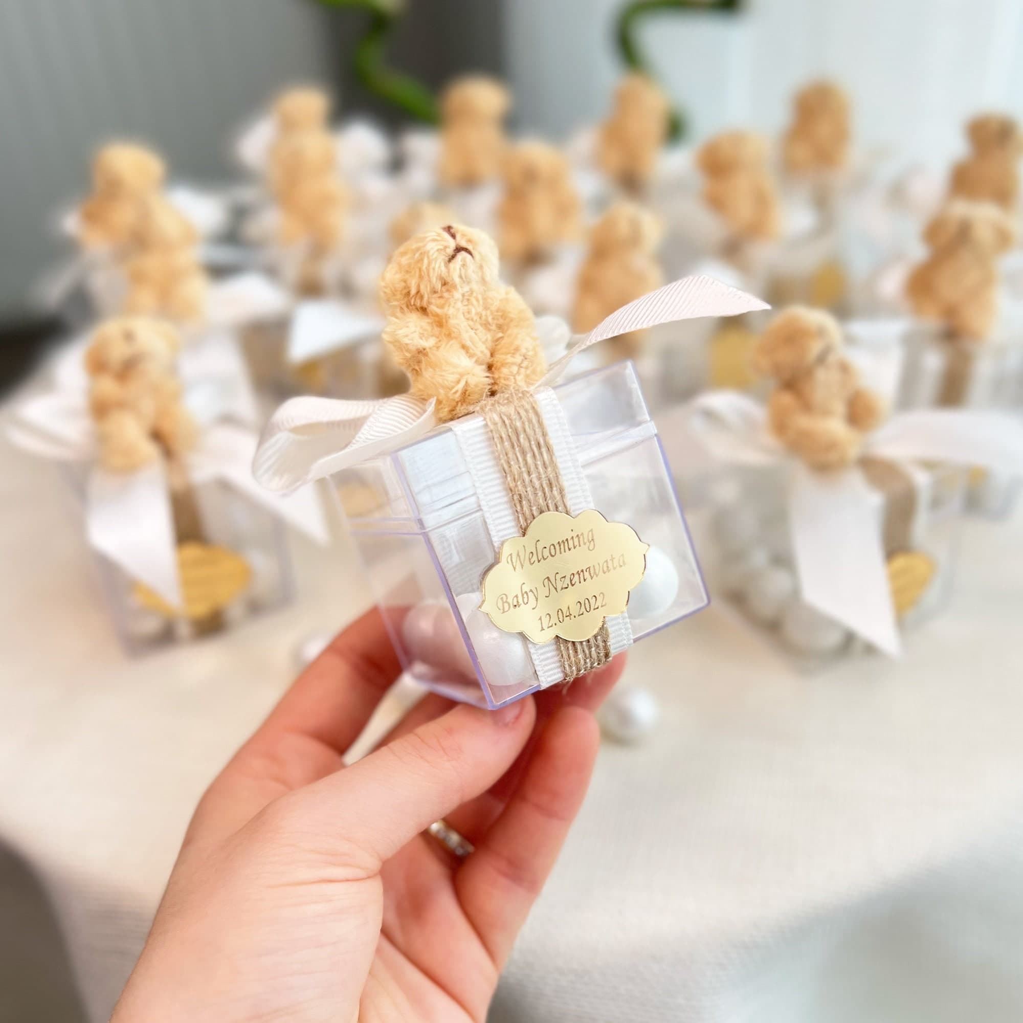 Teddy Bear Candy Box, Personalized Baby Shower Favors - image 5