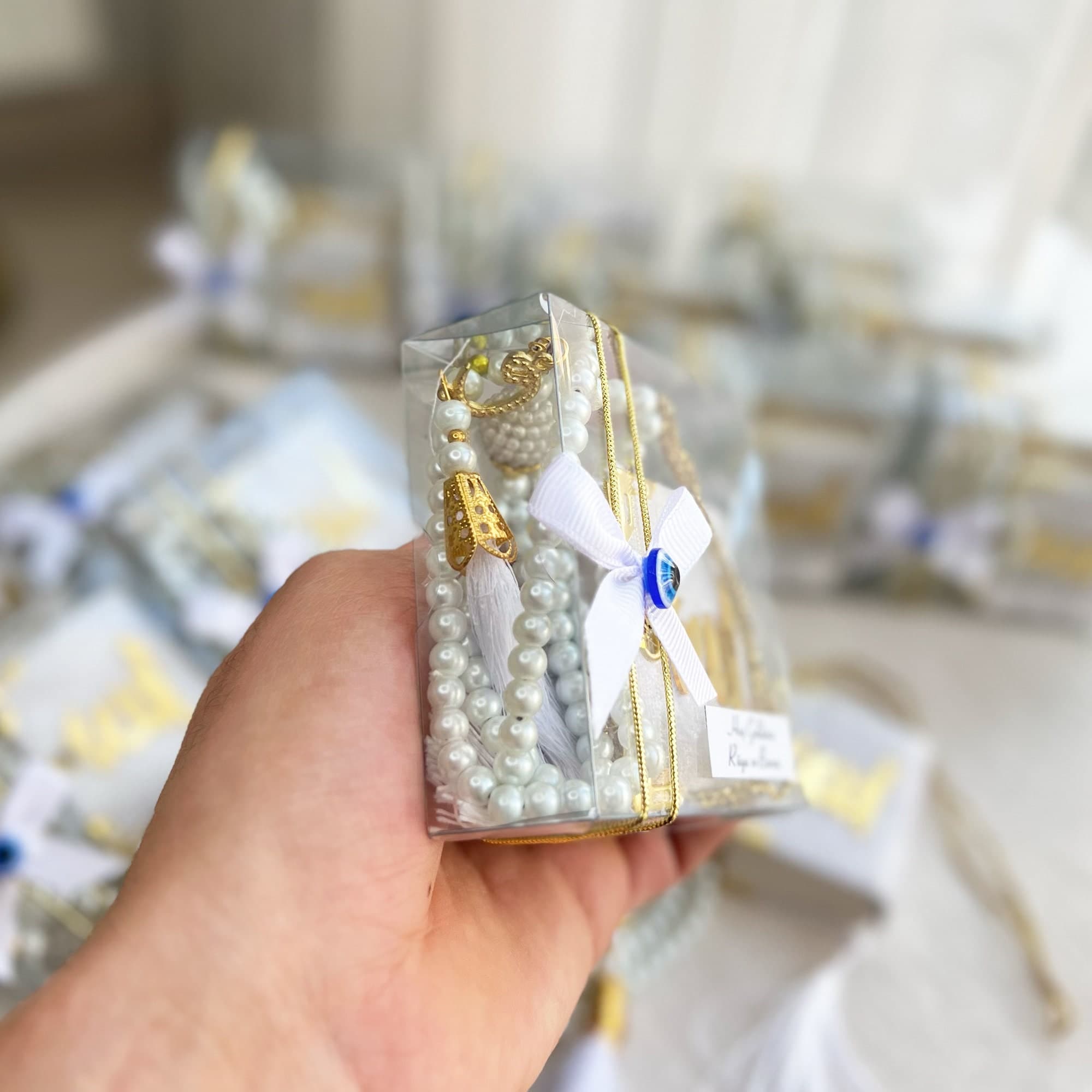 Mini Quran Gift Box, Pearl Tasbih, Islamic Favors - image 4