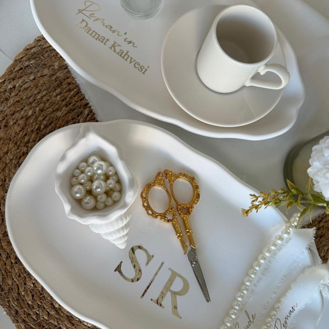 Personalized Nikkah Ring Tray Set, Islamic Wedding Gift, Engagement Tray (28cm) - image 4