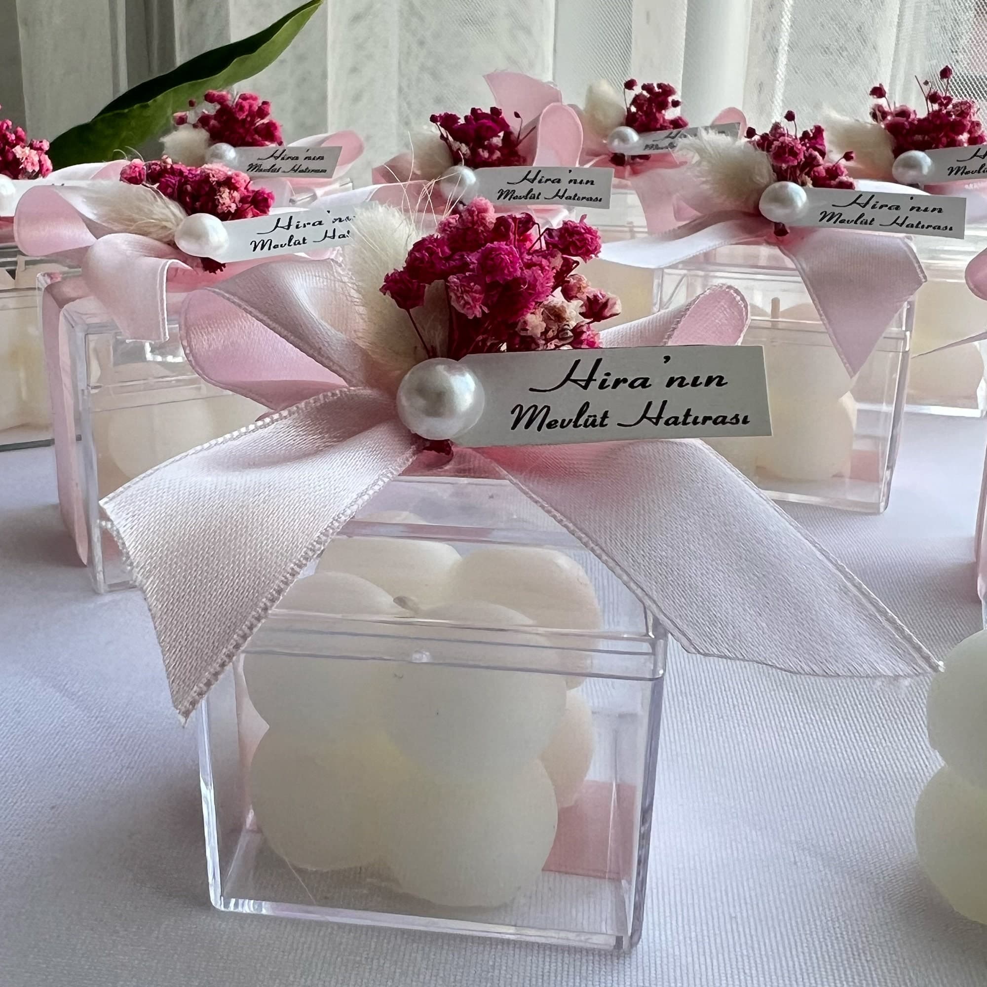 Bubble Candle Favors, Wedding Baptism Engagement Thank You Gift - image 4