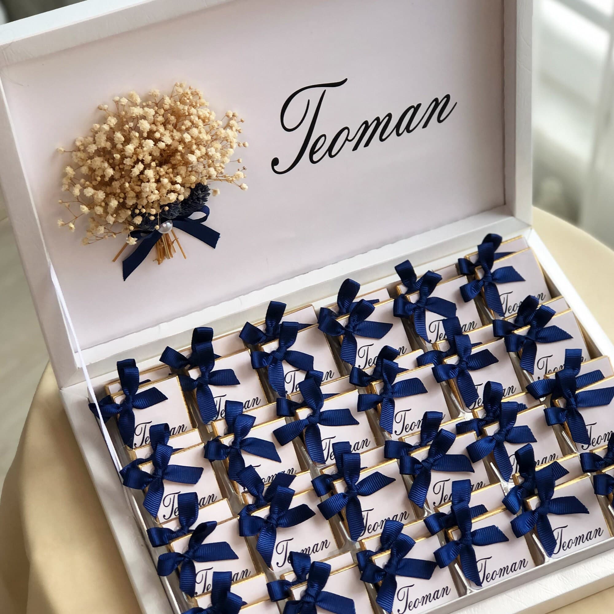Personalized Madeleine Chocolate Box: Wedding Engagement Favors - image 3