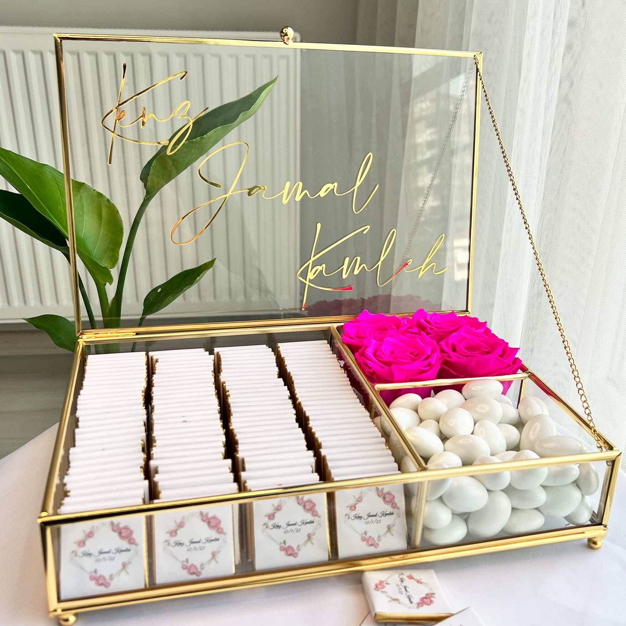 Personalized Wedding Chocolate Favors, 120 Milk Chocolates - image 4