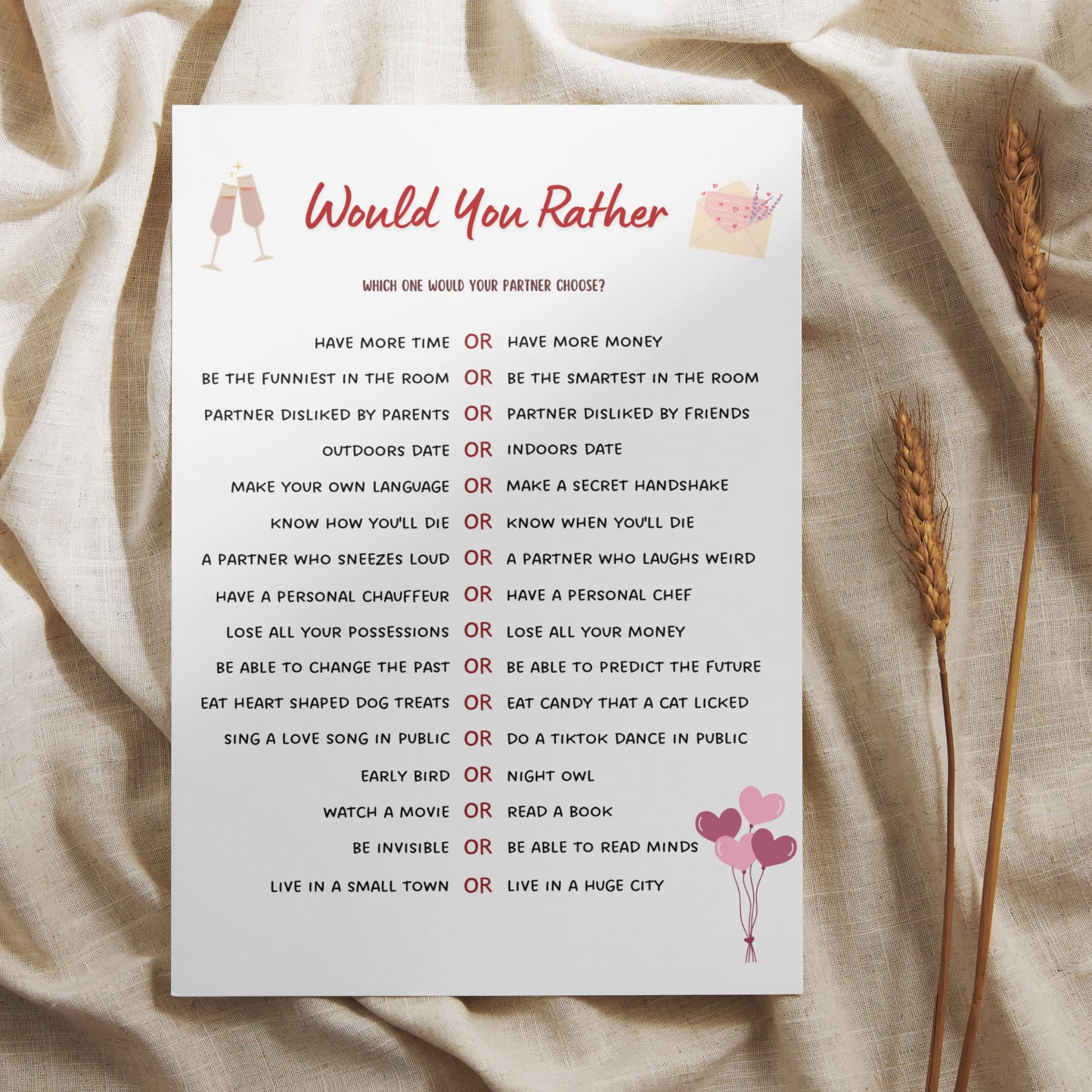Couple Games Printable, Date Night Games, Marriage Anniversary Games, Fun Party Games for Couples, Valentines Day Games, Couples Night Games - image 5