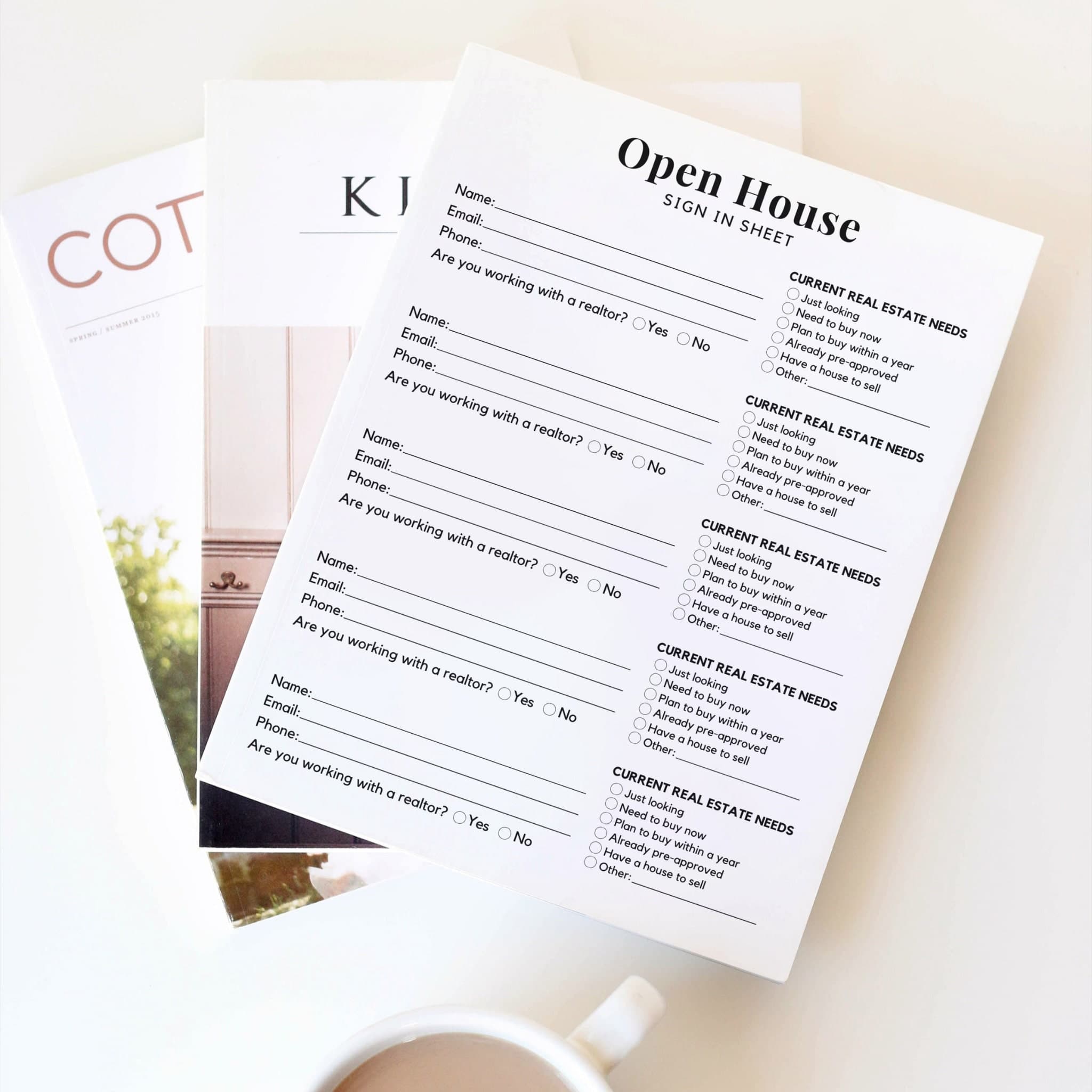 Open House Sign In Sheet, Welcome Sign Open House Bundle, Real Estate Marketing Printable, Realtor Success Tools PDF Instant Download - image 4