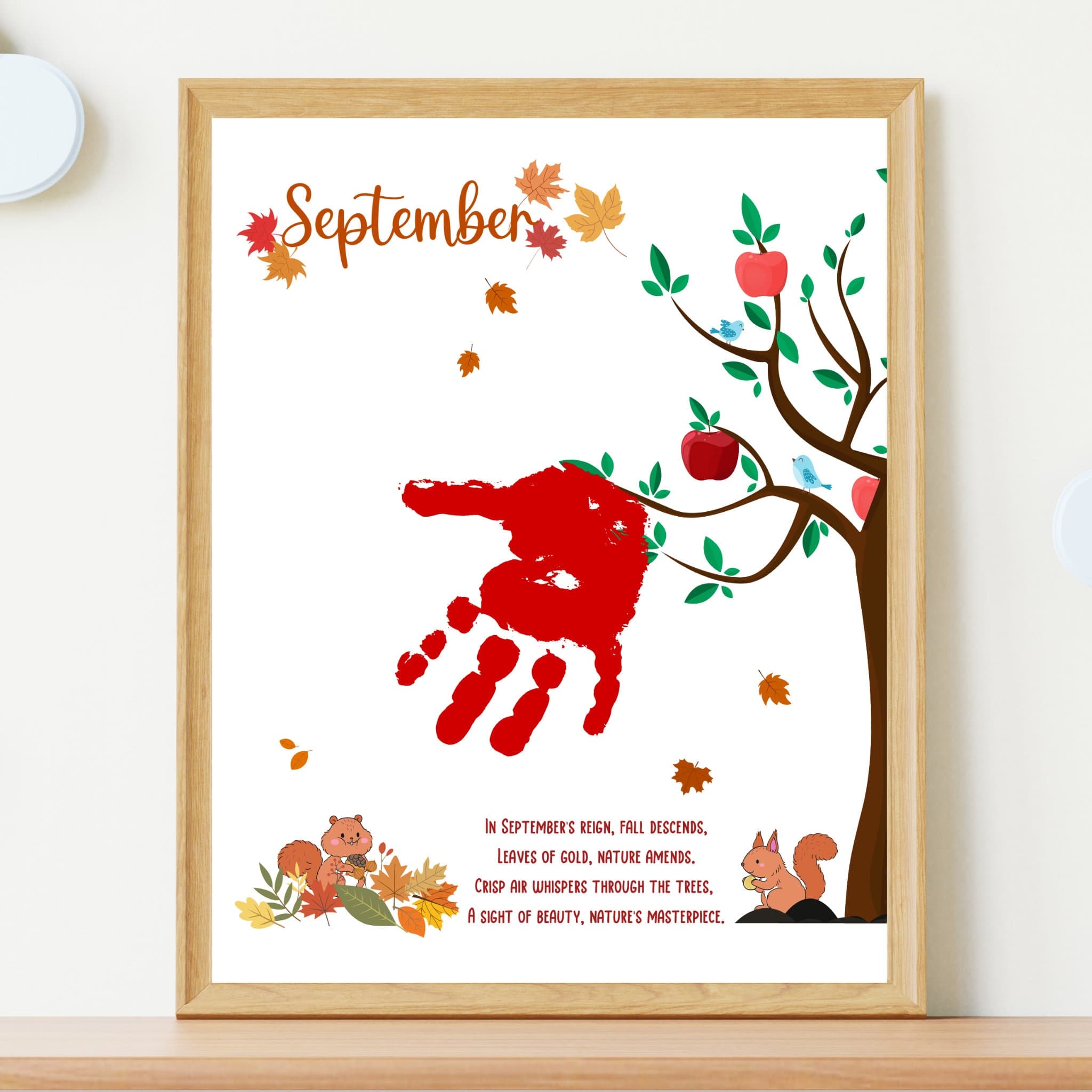 Handprint Memory Book Printable, DIY Footprint Art Kids Activity, Monthly Keepsake Craft Baby Toddler PreK Preschool Kindergarten 1st Grade - image 3