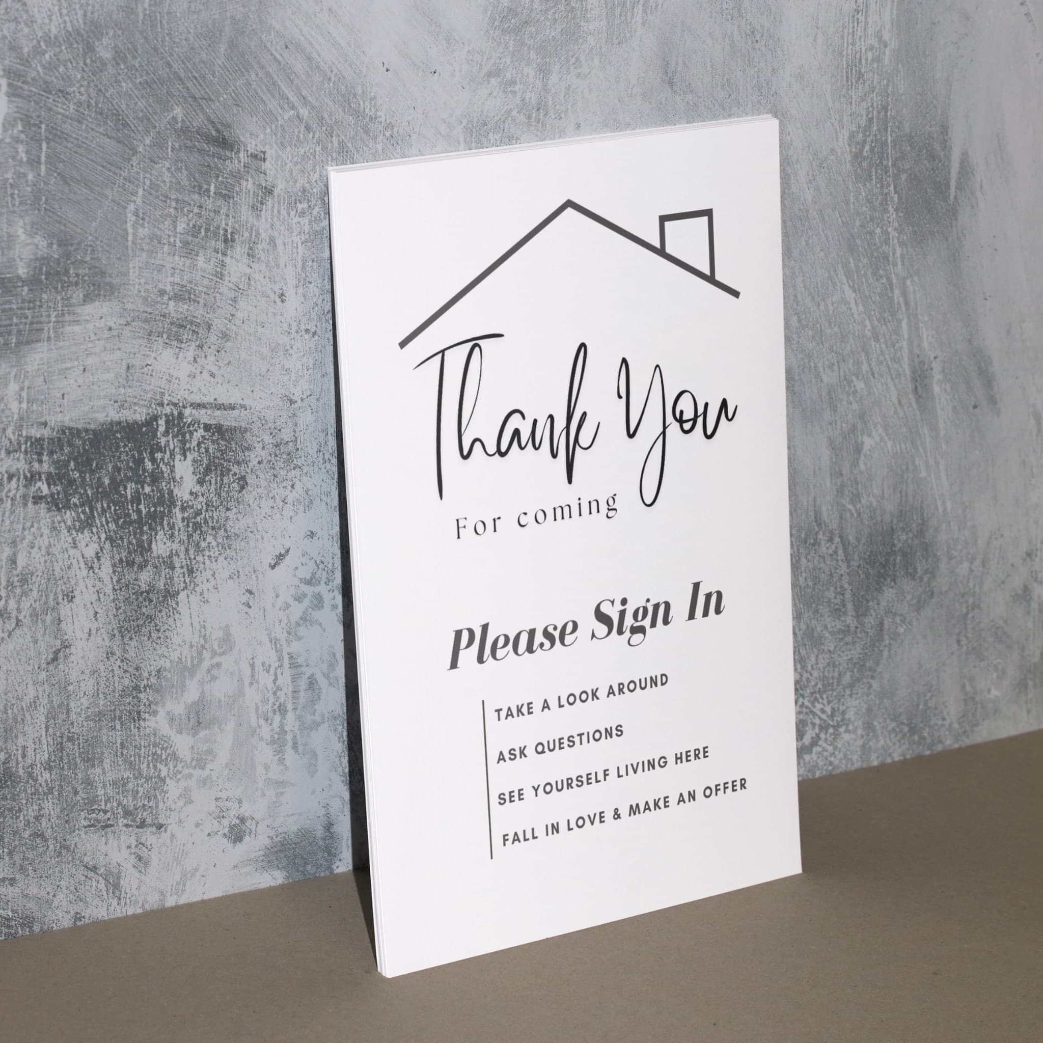 Open House Sign In Sheet, Welcome Sign Open House Bundle, Real Estate Marketing Printable, Realtor Success Tools PDF Instant Download - image 5