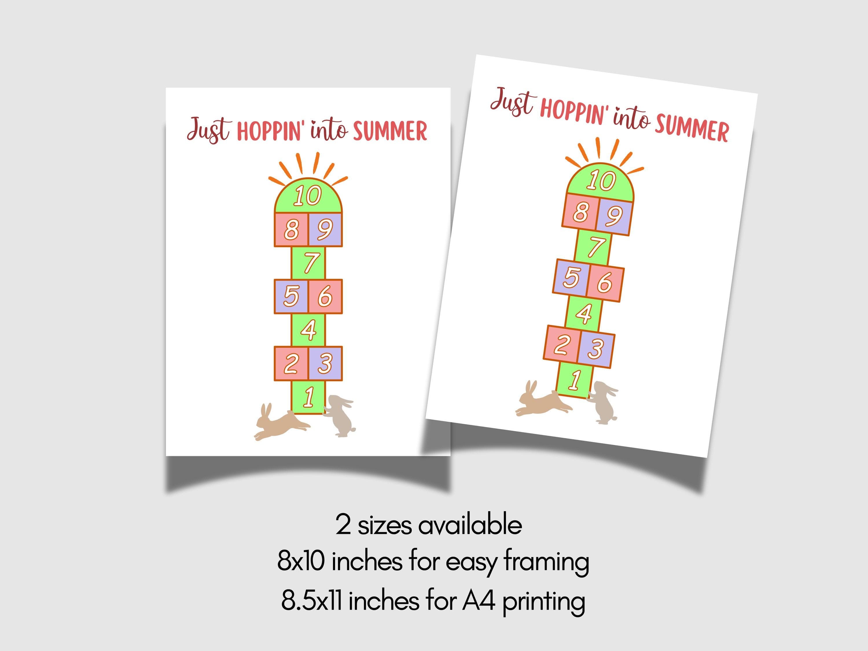 Summer Footprint Craft Printable, DIY Art Project for Kids Toddler Baby Preschool Daycare Pre K Activity Keepsake Easy Hand Feet Template - image 5