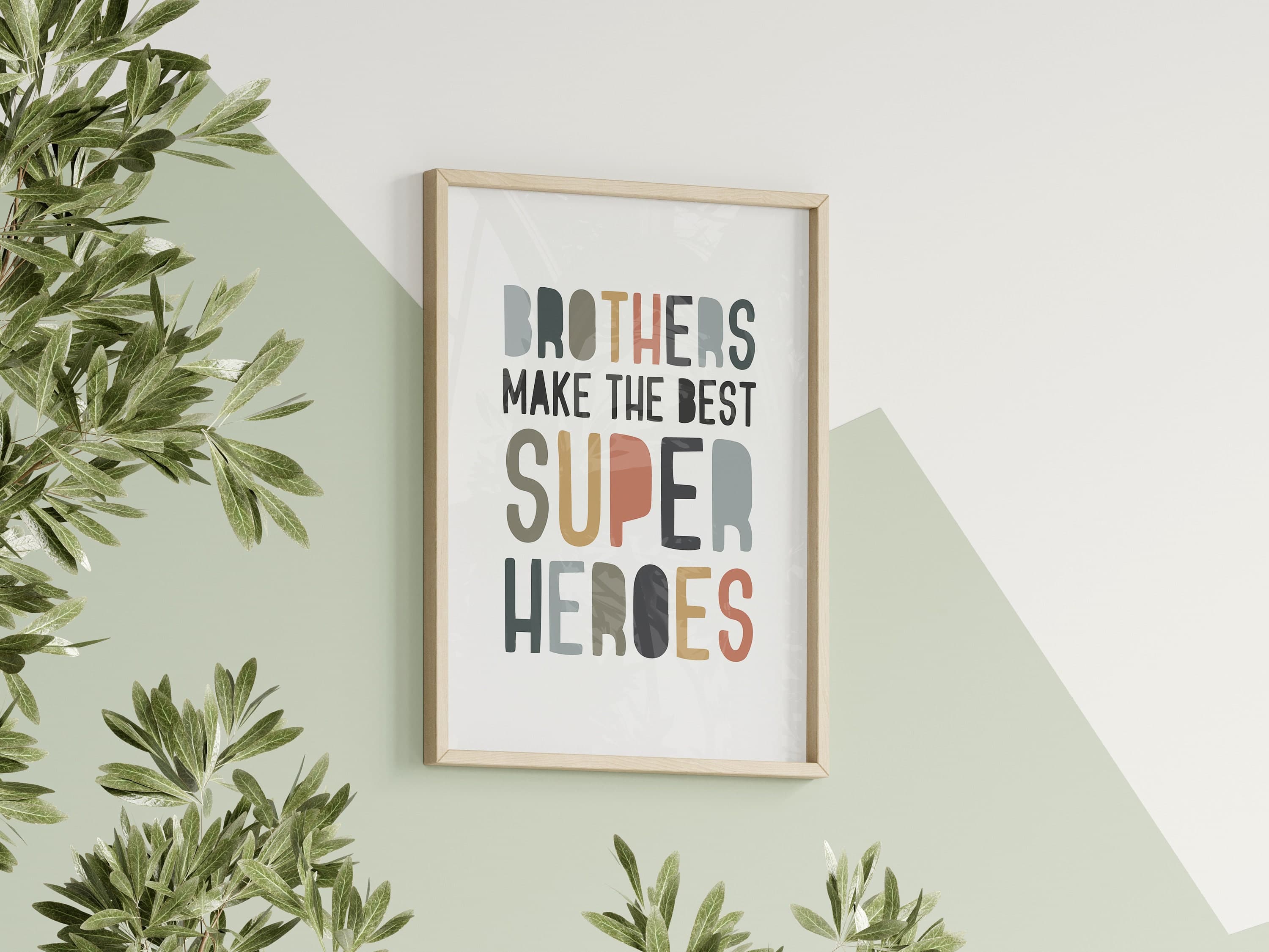 Brothers Make The Best Superheroes Printable Boy Nursery Prints Brothers Wall Art Boy Twins Nursery Decor Boys Playroom Prints - image 3