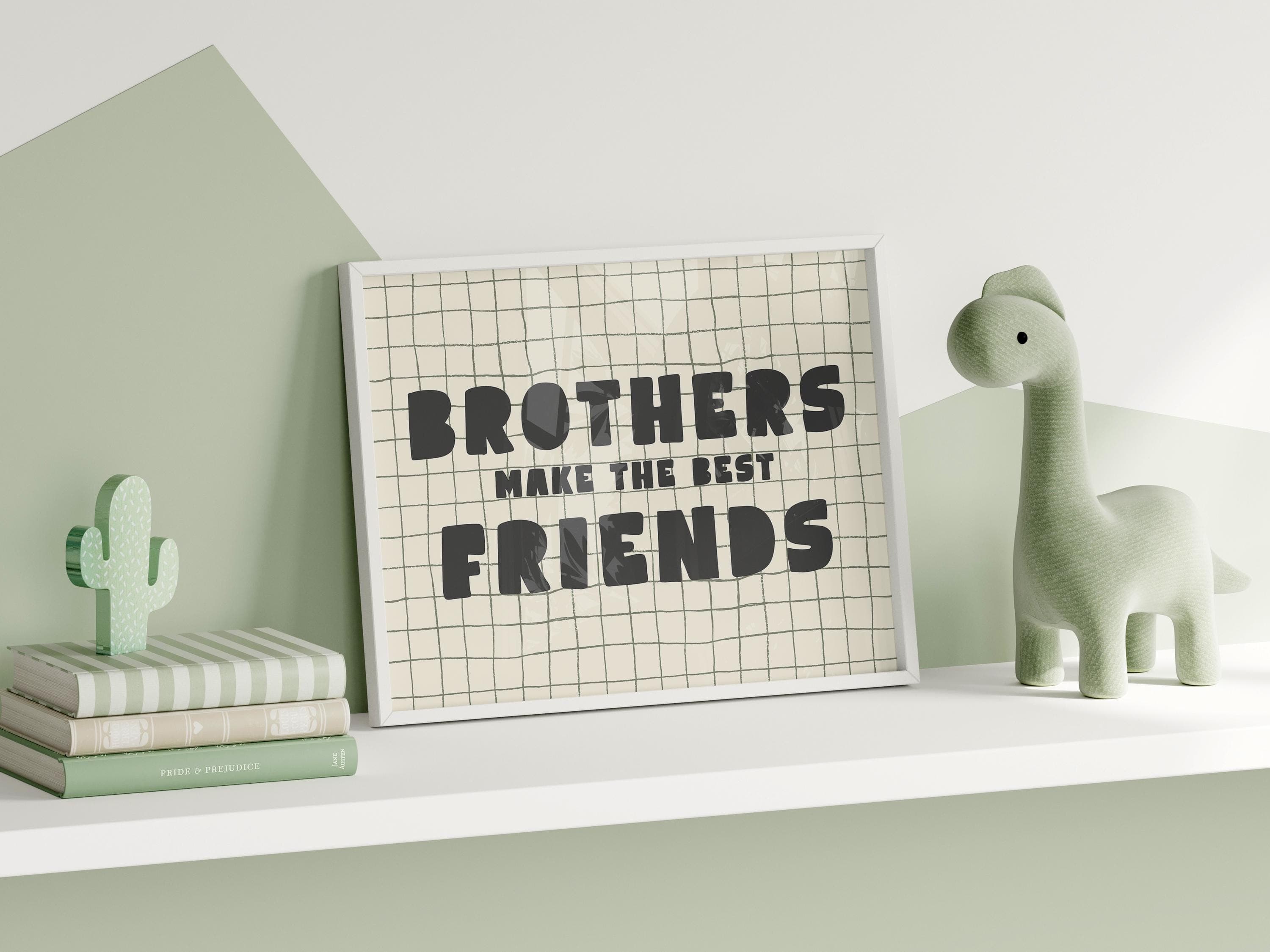 Brothers Make The Best Friends Printable Boy Nursery Print - image 5