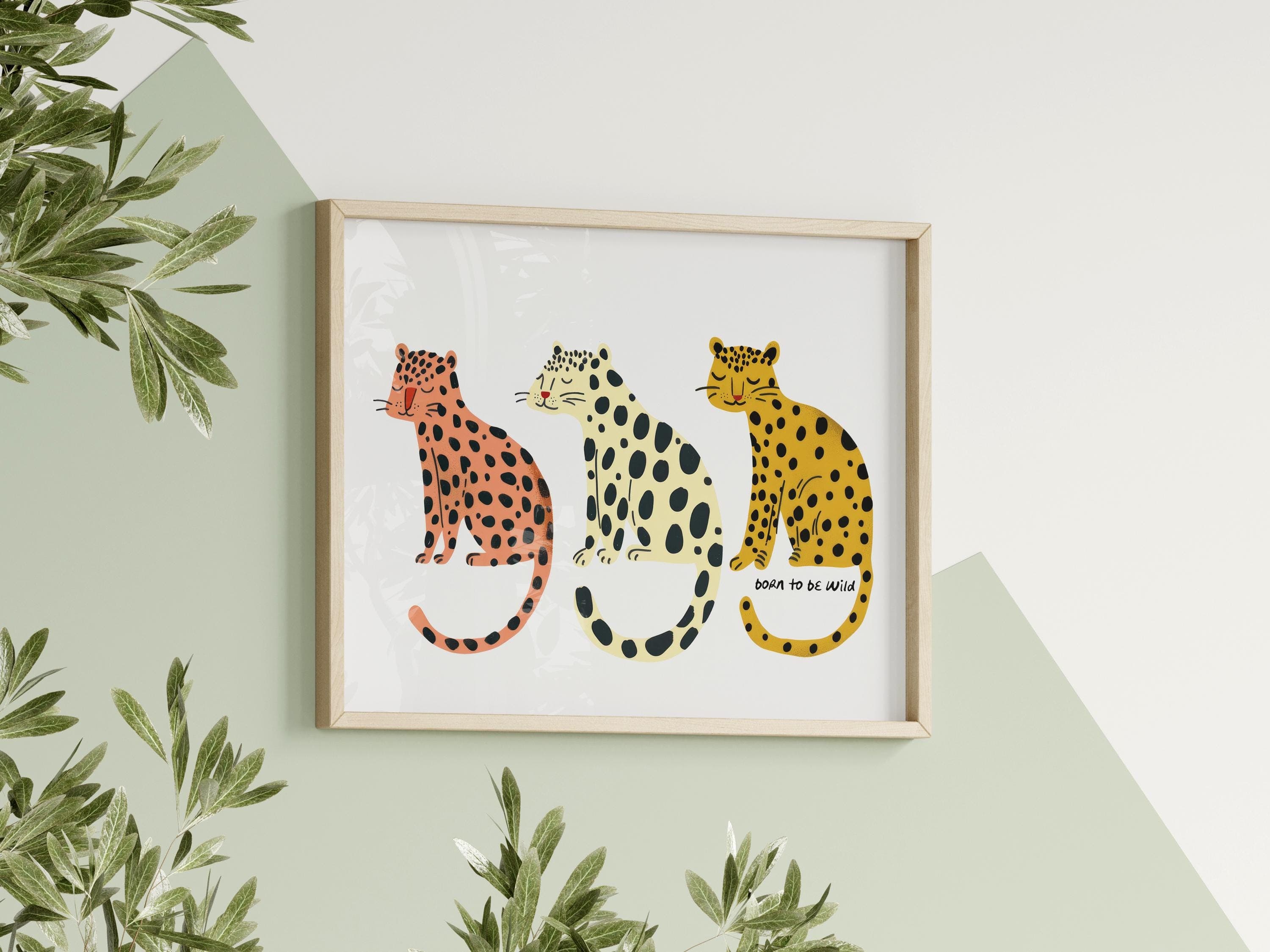 Adorable Kids Room Wall Art Born to be Wild Nursery Art Prints Colorful Children's Room Gallery Wall Decor Digital Download - image 4