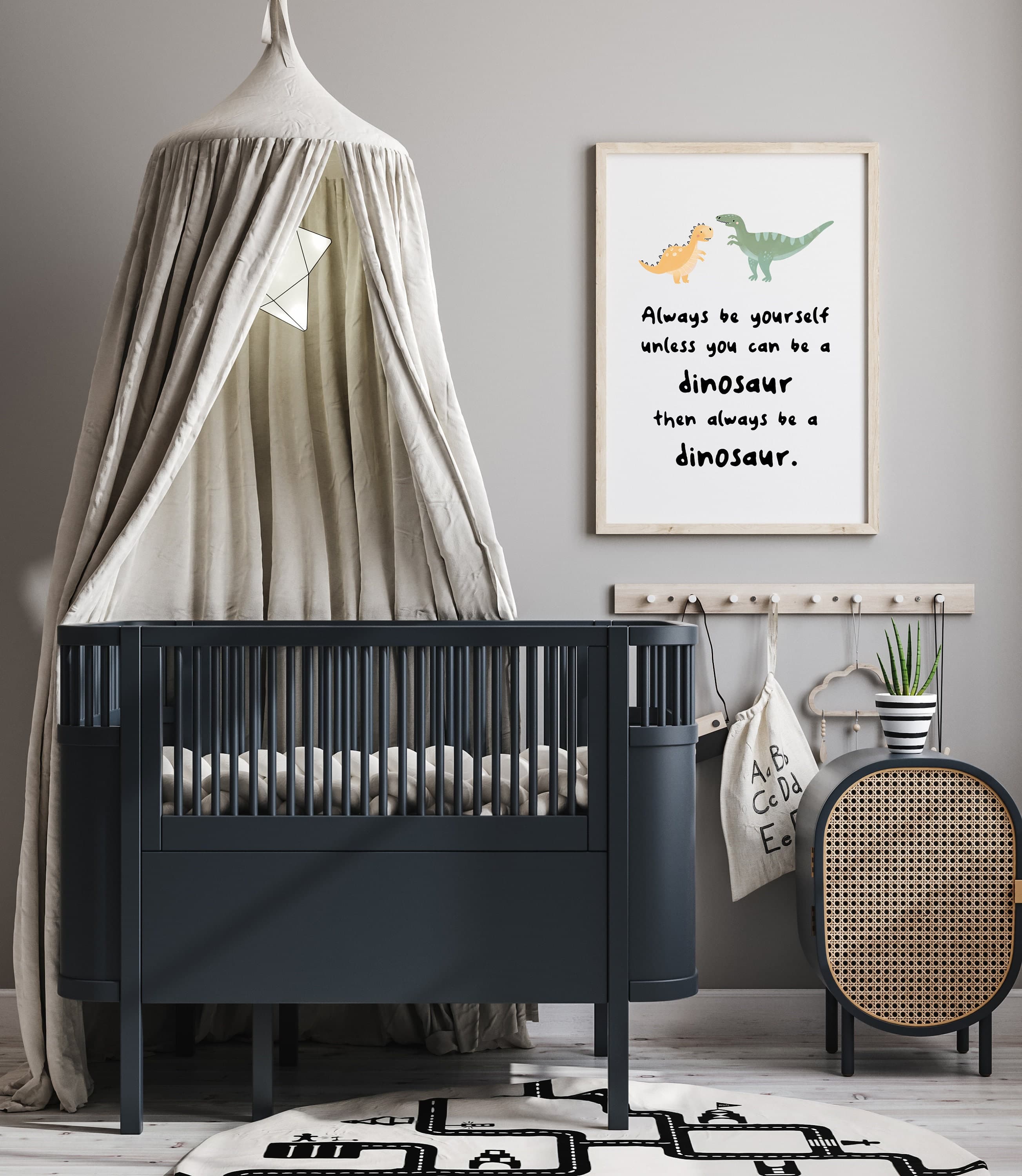 Always Be Yourself Unless You Can Be a Dinosaur Sign Kids Room Decor Dinosaur Prints Nursery Dinosaur Wall Art for Kids INSTANT DOWNLOAD - image 5