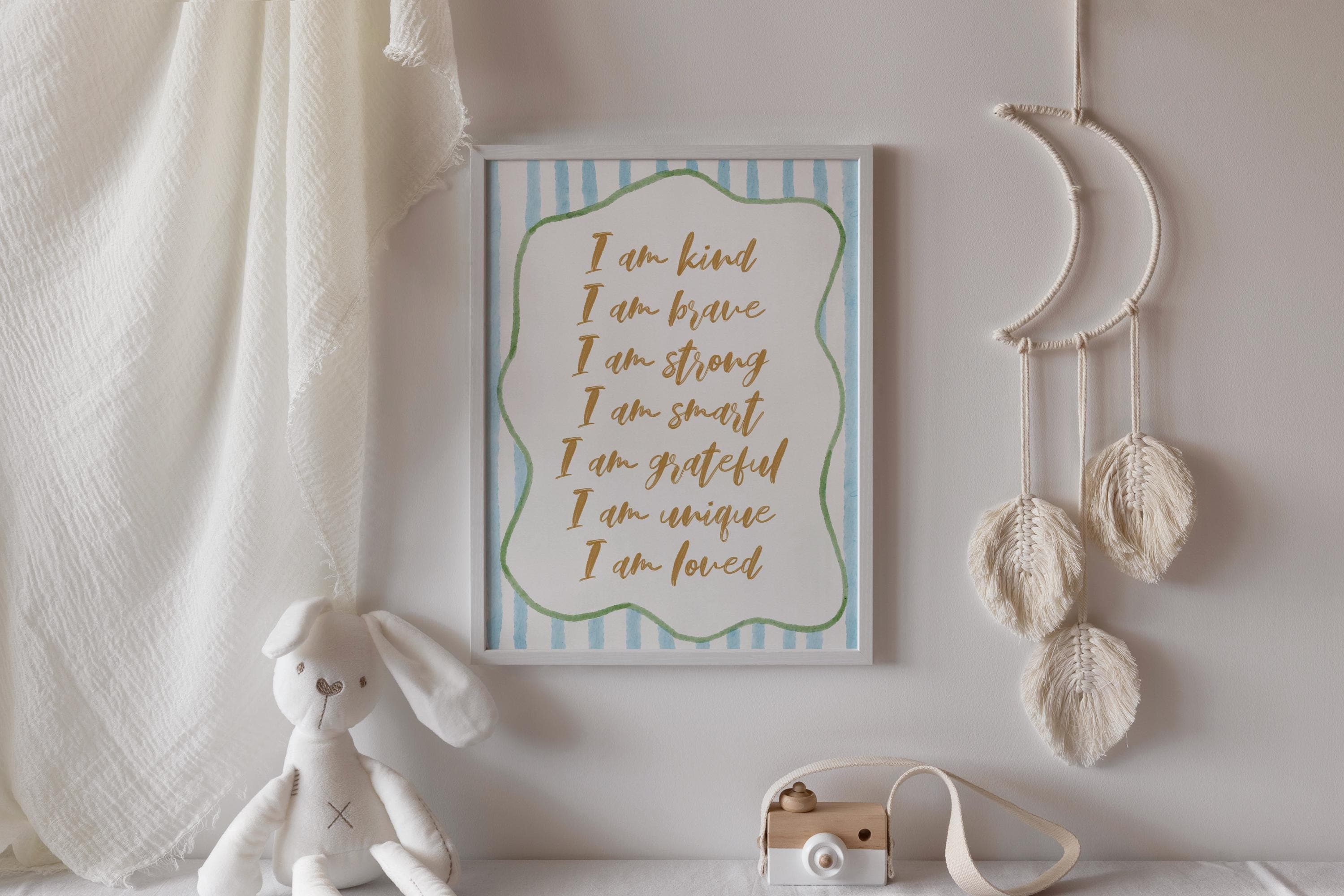 Kids' Affirmation Prints Boho Playroom Homeschool Decor Digital Download - image 5
