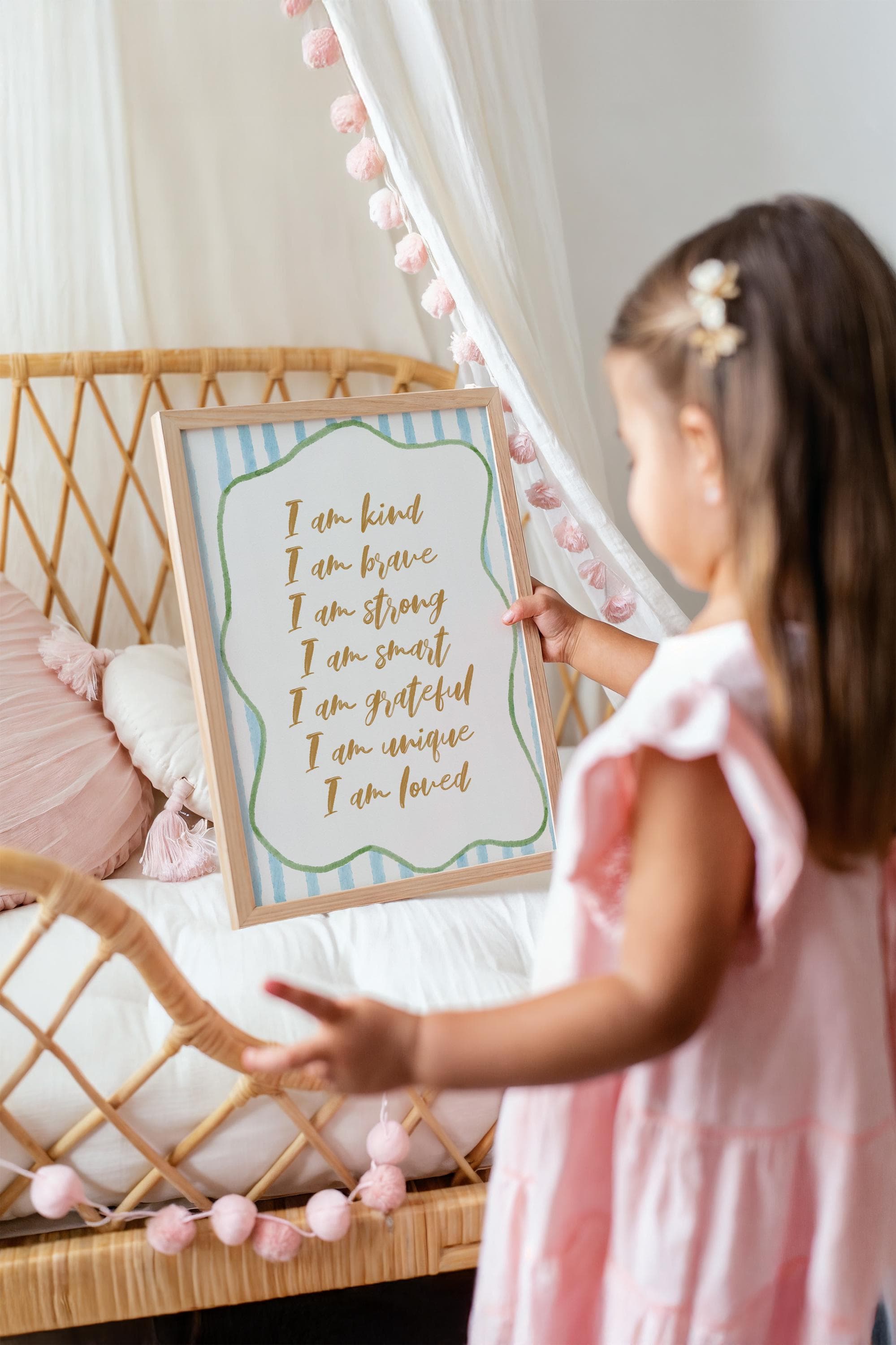 Kids' Affirmation Prints Boho Playroom Homeschool Decor Digital Download - image 3
