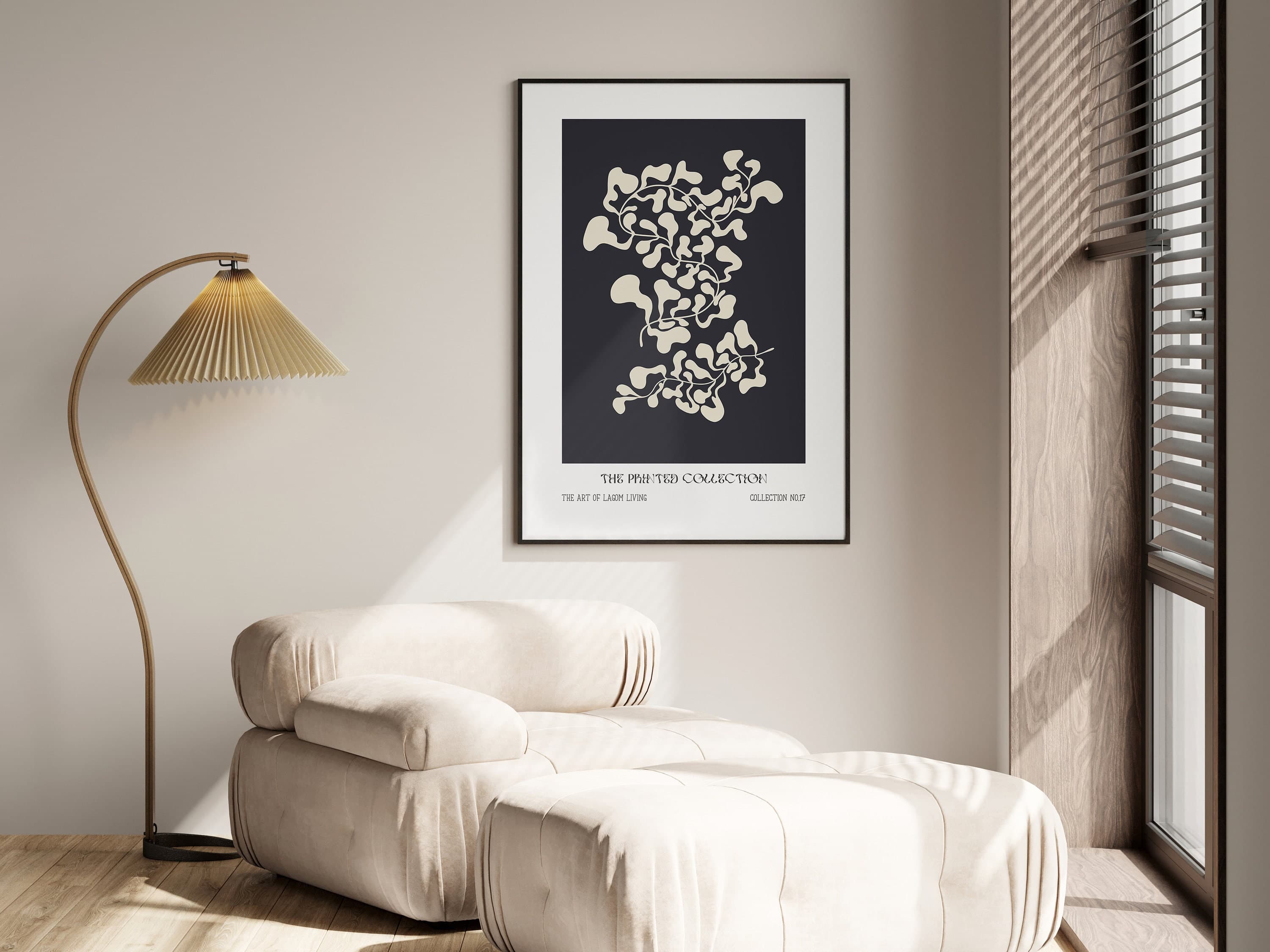 Abstract Art Wall Decor Mid Century Art Minimalist Print Modern Art Living Room Wall Art Flower Decor Floral Abstract Art Home Decor - image 5