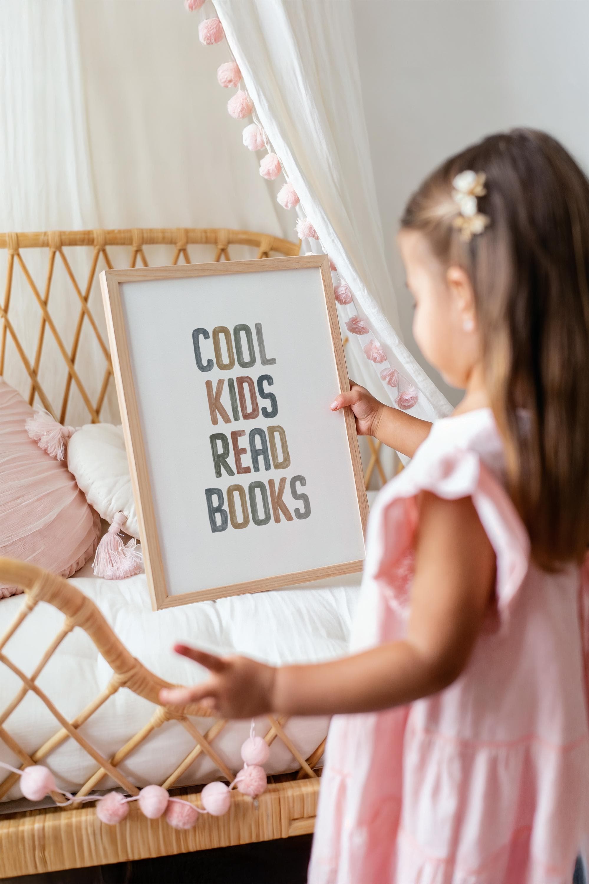 Cool kids read books read Quote Sign Book Lover Gift read corner Kids Wall Decor Playroom Reading book Classroom Printable School Art Decor