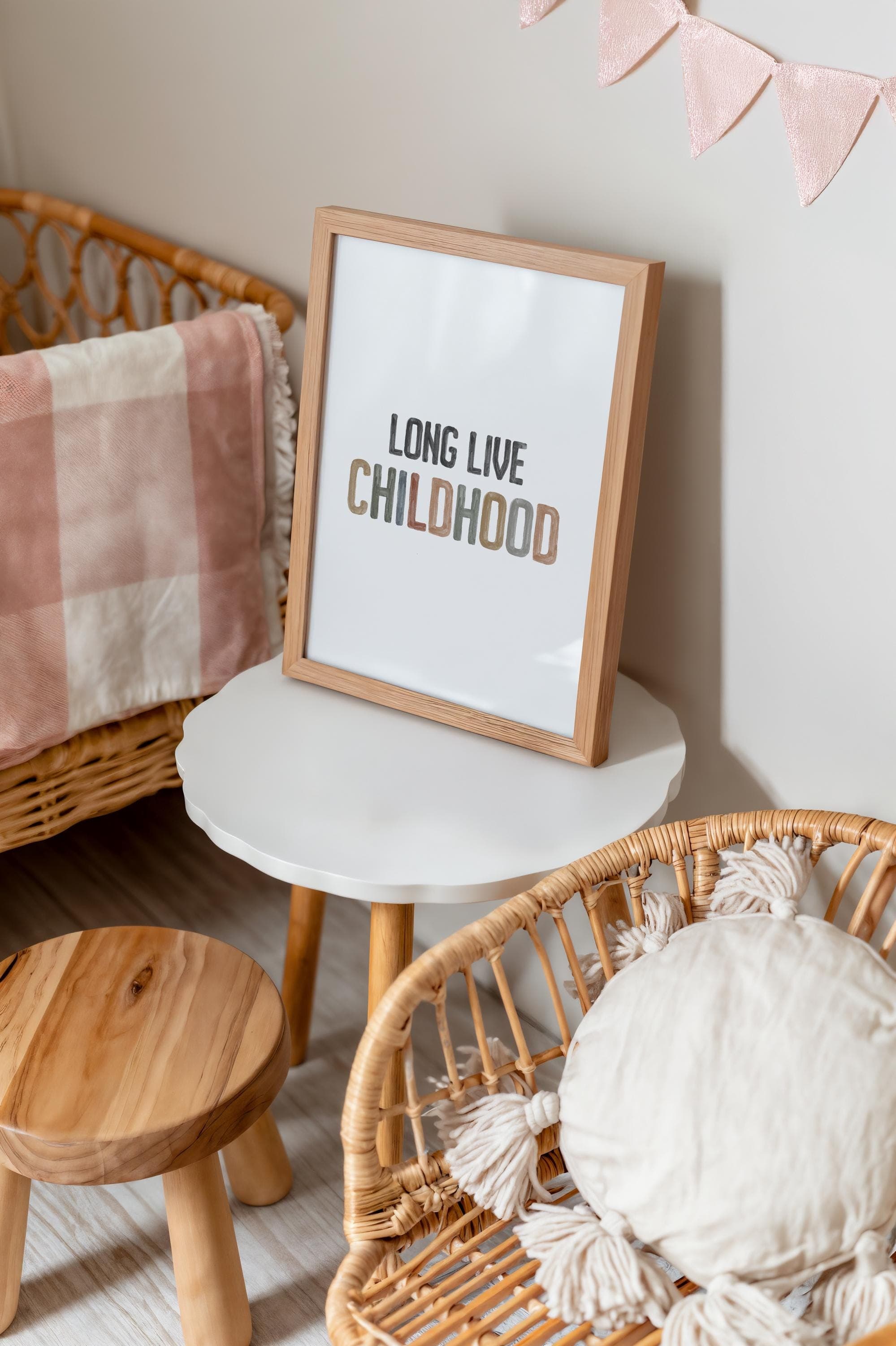 Long Live Childhood Watercolor Print for Sibling Love Kids Room Wall Art Family Bond Print with Childhood Theme Whimsical Sibling Love - image 5