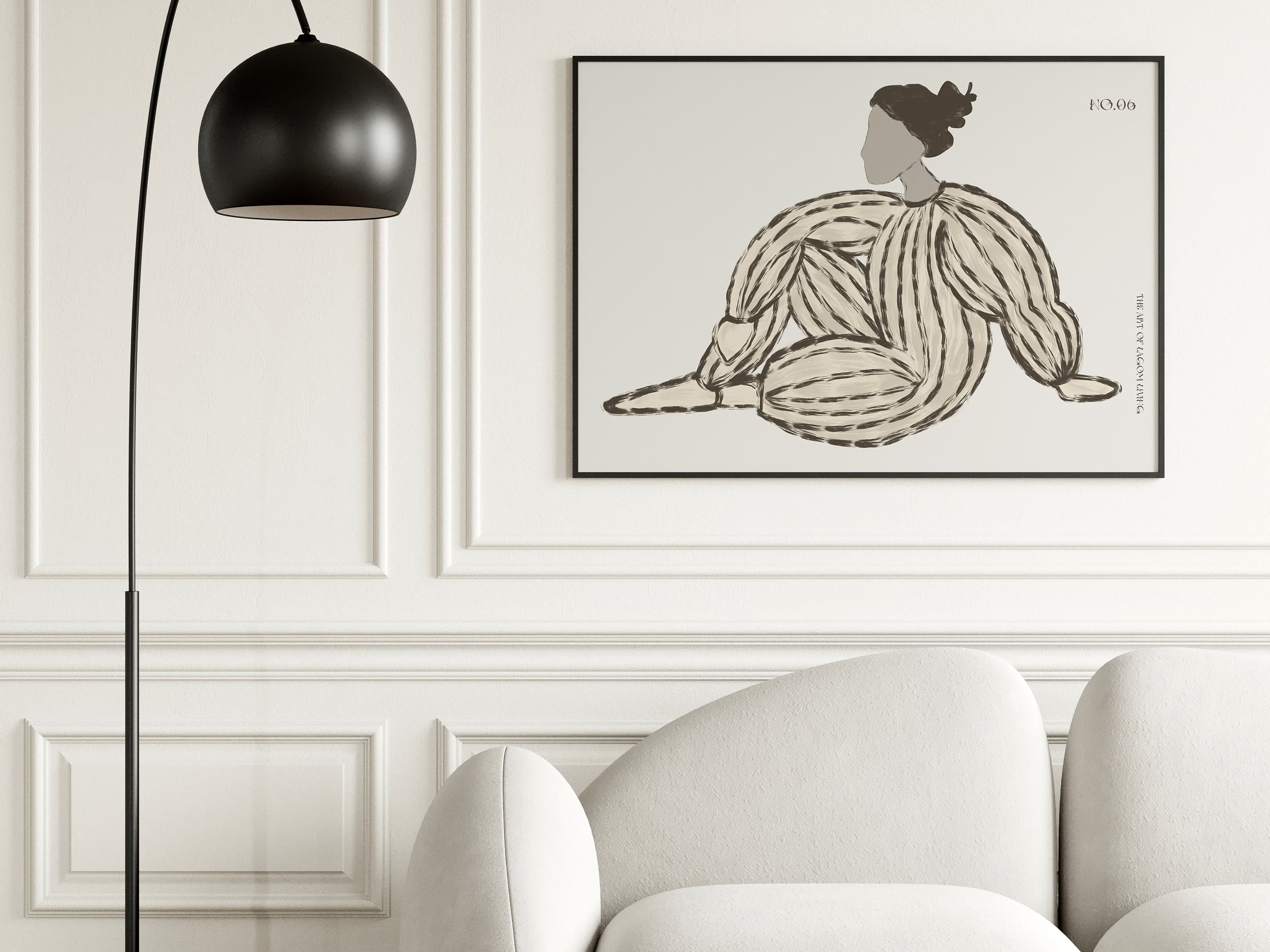 Abstract People Wall Art Woman Mid Century Art Printable Modern Abstract Art Living Room Decor - image 4