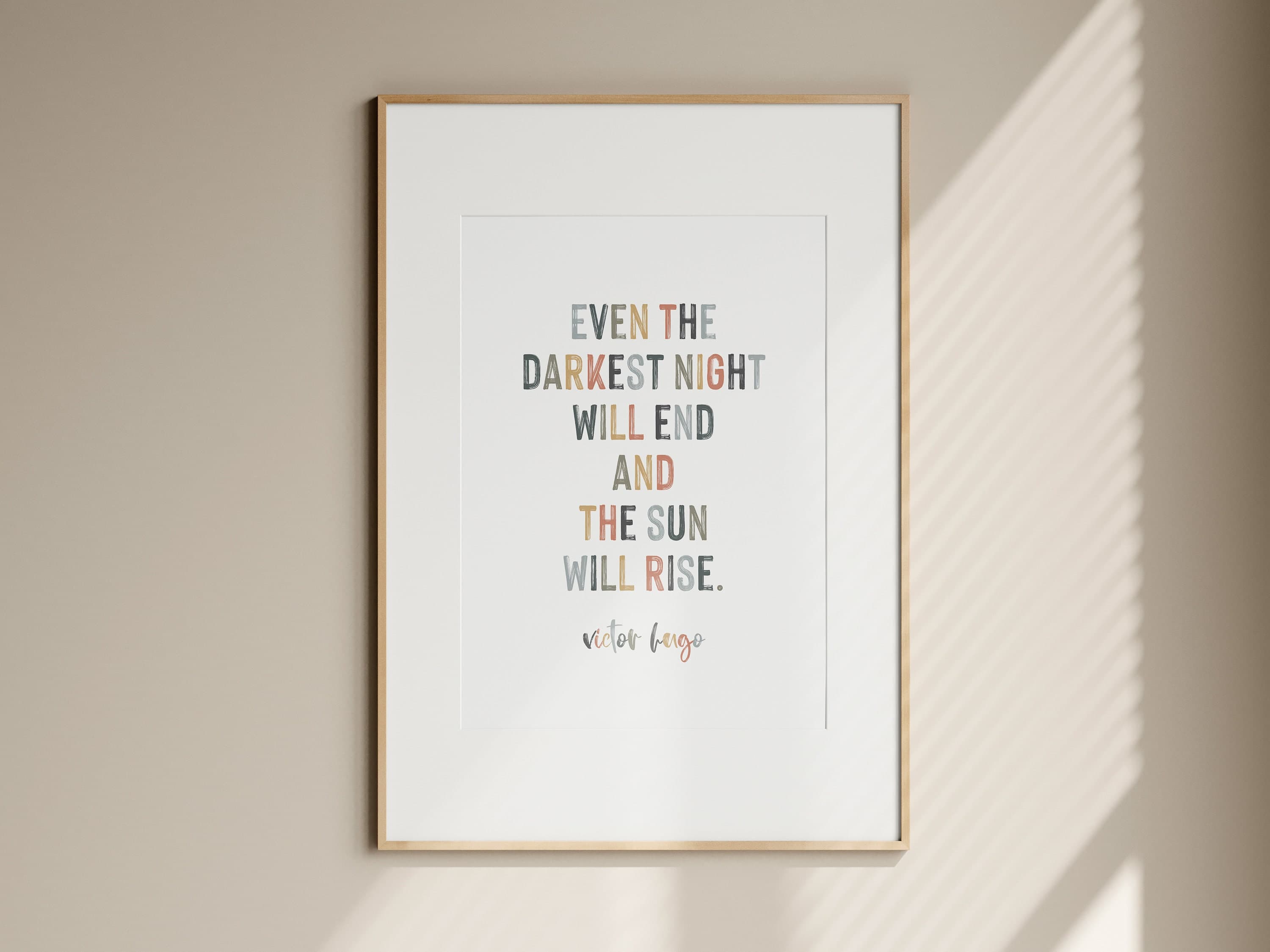 Victor Hugo 'Rise' Quote Wall Art Inspirational Quotes Print Boho Motivational Prints Literary Gift Idea - image 5