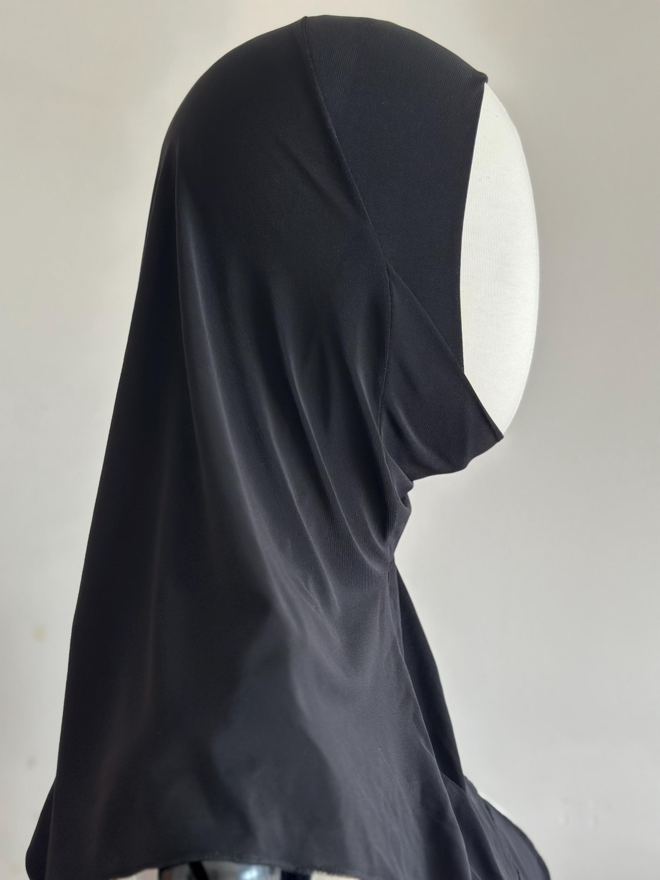 Jersey Hijab Under Cap Bonnet | Stretchy & Lightweight Balaclava Underscarf | Breathable Hijab Cap for Full neck chest Coverage