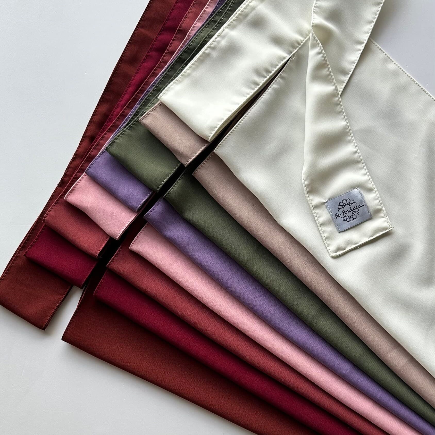 Niqab Face Veil in Multiple Colors  - Premium Crepe Egyptian Silk  - Lightweight, Breathable, Modest