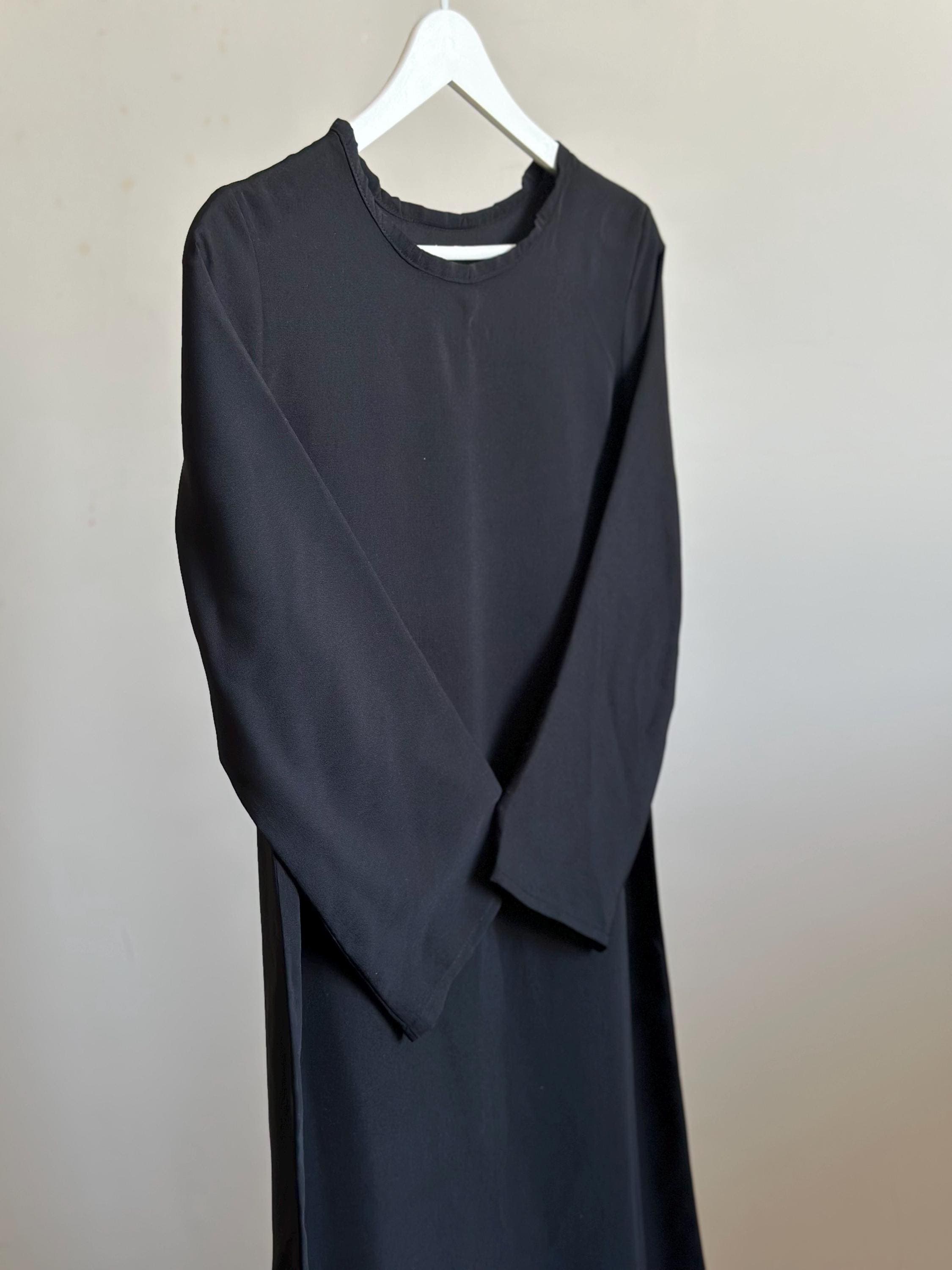 Children Kid's Black Abaya Muslim Modest Dress - image 5