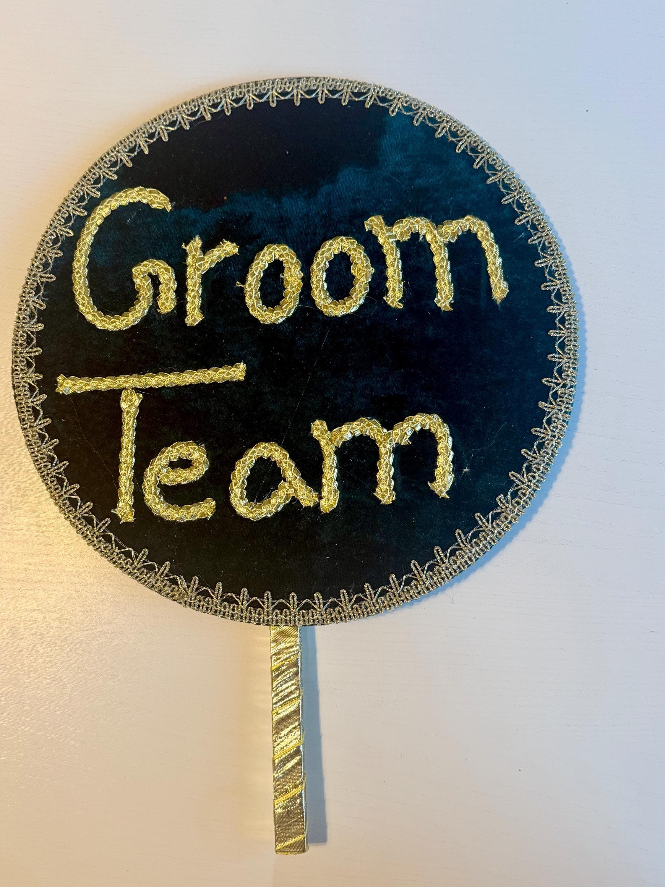 Hand Board/ Velvet Hand Sign Props: Desi Wedding Decor - image 4