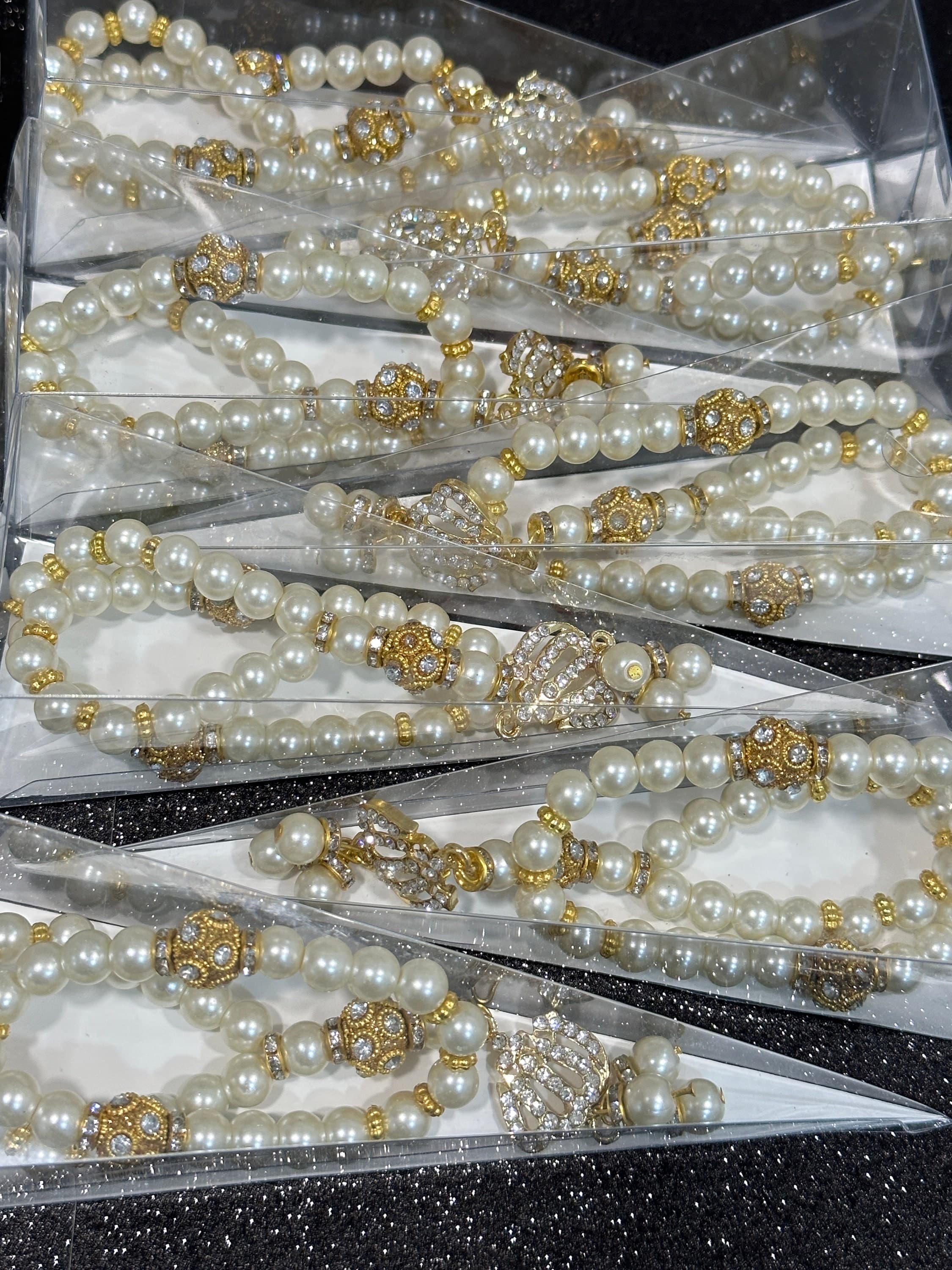 Tasbih/Pearl Prayer Beads/ Islamic Wedding/Nikah Favors (33 Beads) - image 4