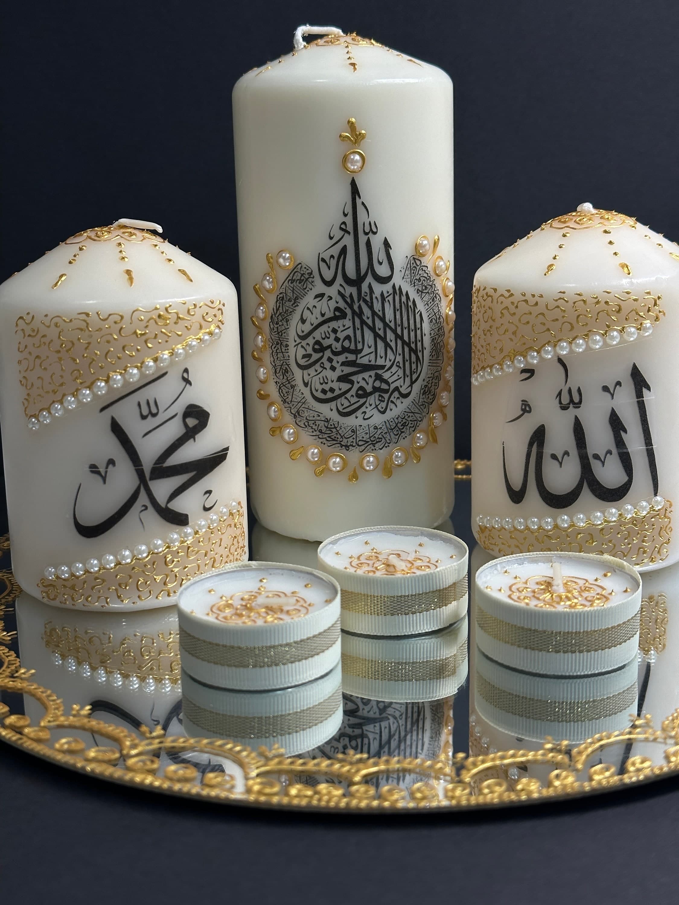 Elegant Candle Gift Set for Muslim