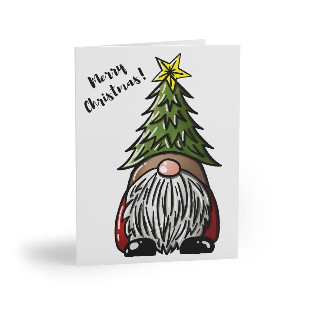 Gnome Christmas Card: Holiday Greeting Card with Envelope