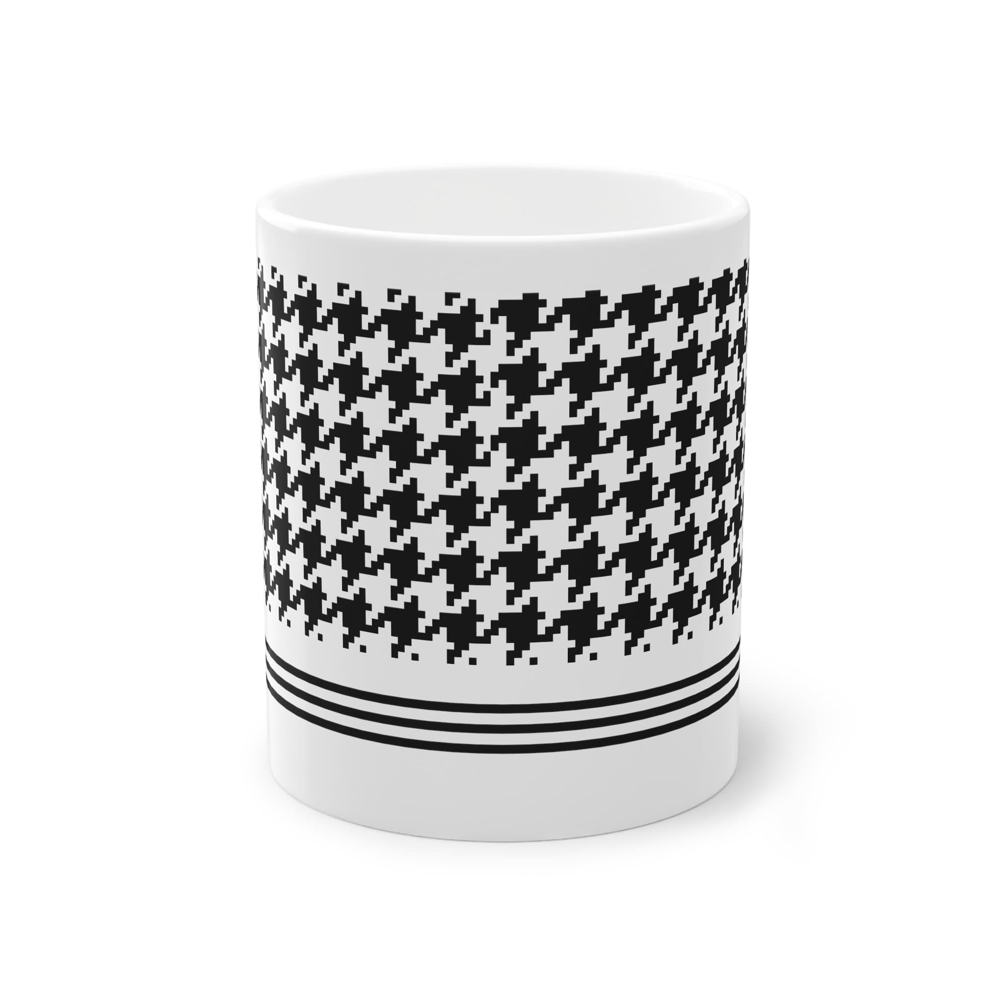 Palestinian Kufiya Pattern Coffee Mug - Traditional Design (11oz) - image 3