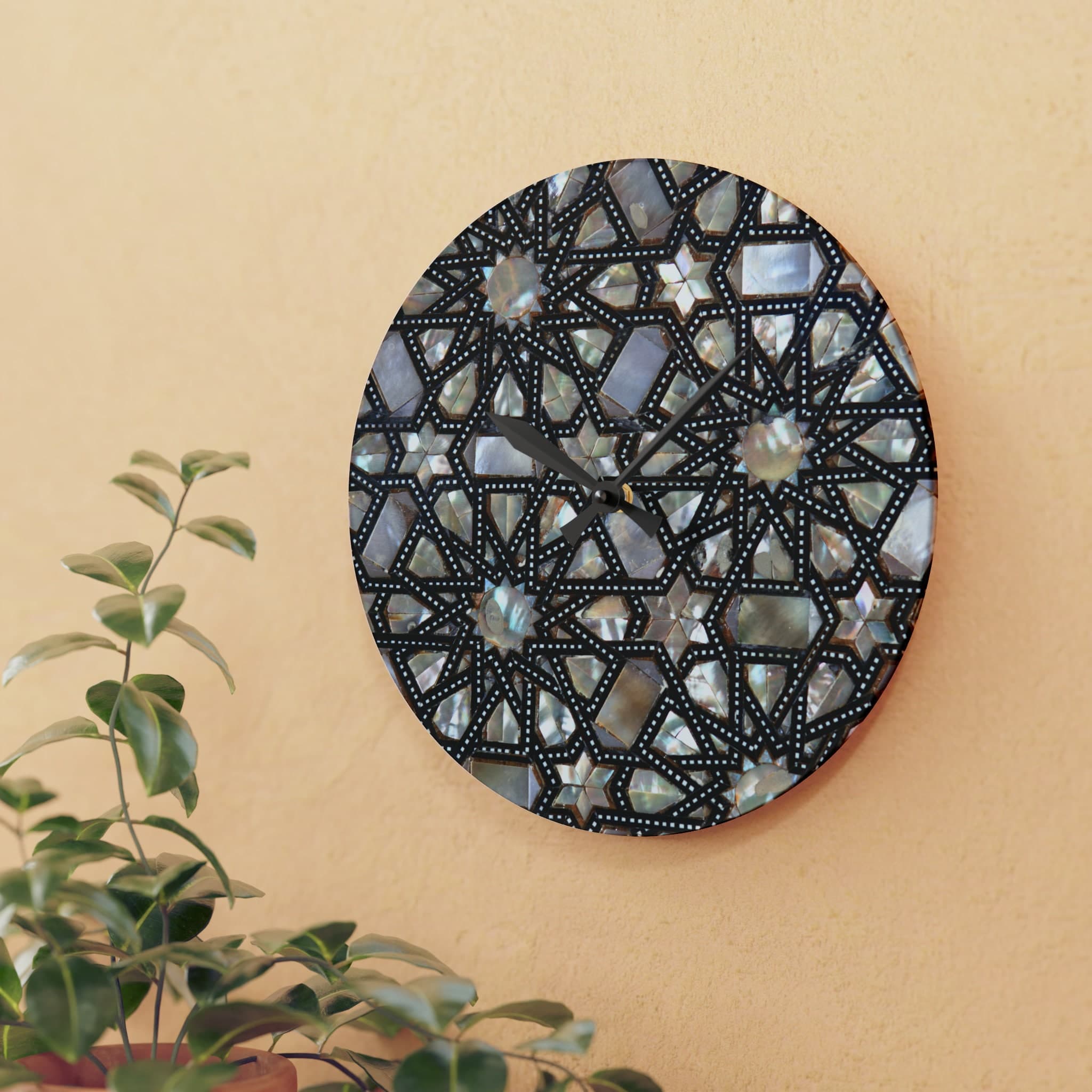 Islamic Art Wall Clock: Acrylic Home Decor, Eid Ramadan Gift - image 5