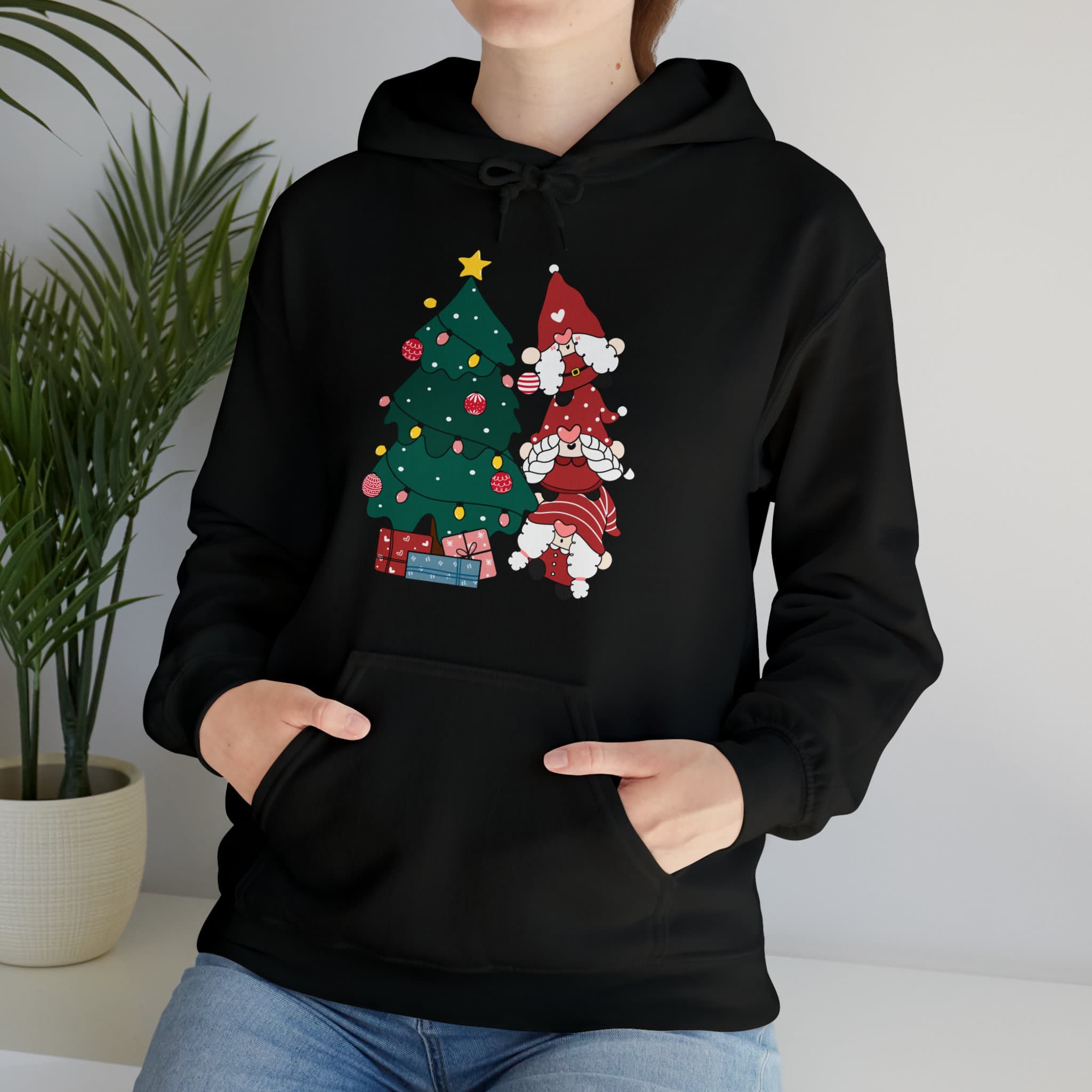 Feliz Navidad Gnomes Hoodie - Unisex Christmas Holiday Sweater