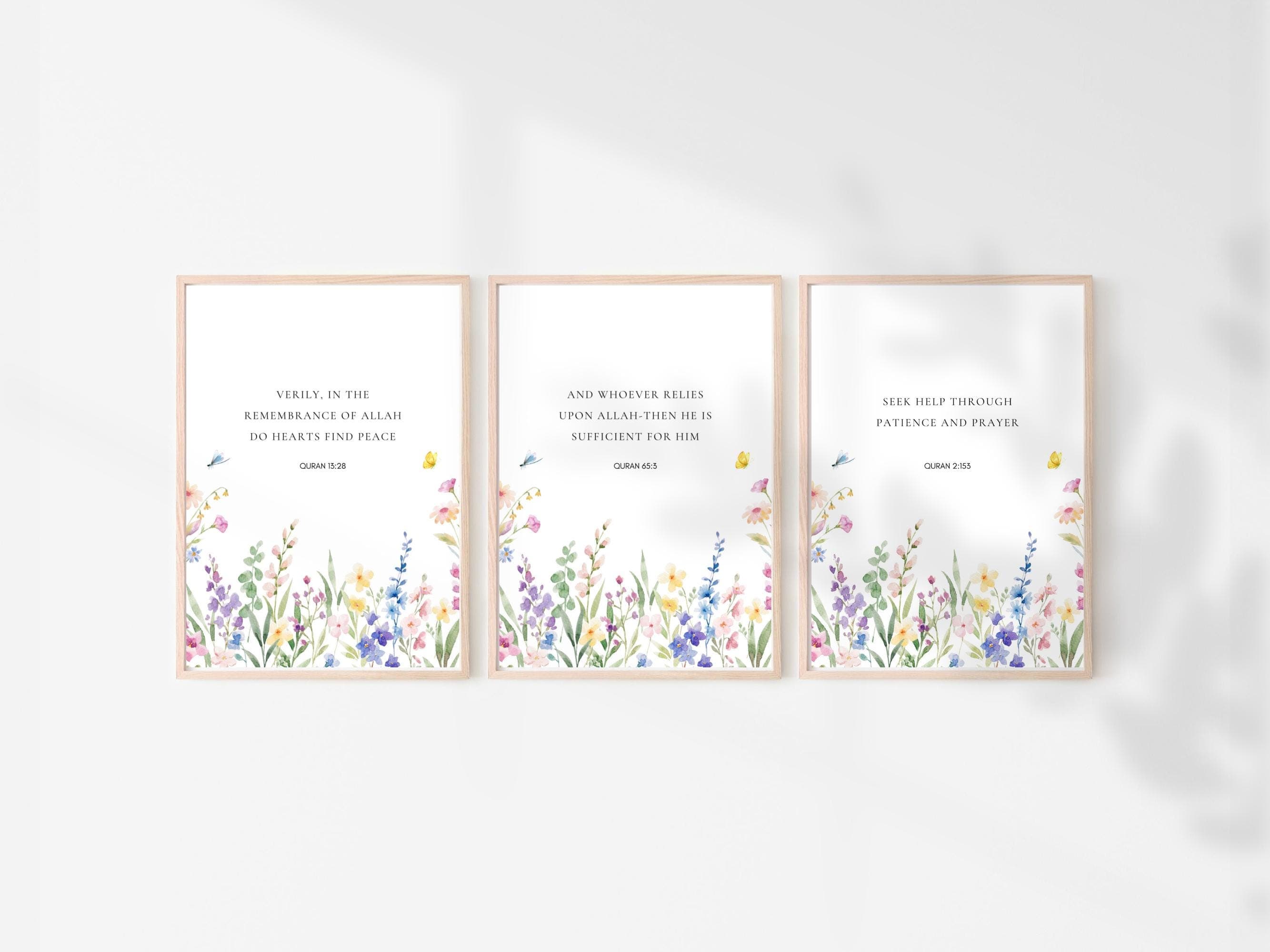 Bring elegance to your home with this Islamic Wall Art Printable. This design adds a serene and meaningful touch to any room. Perfect for living rooms, offices, nurseries, or as a thoughtful Islamic gift.
