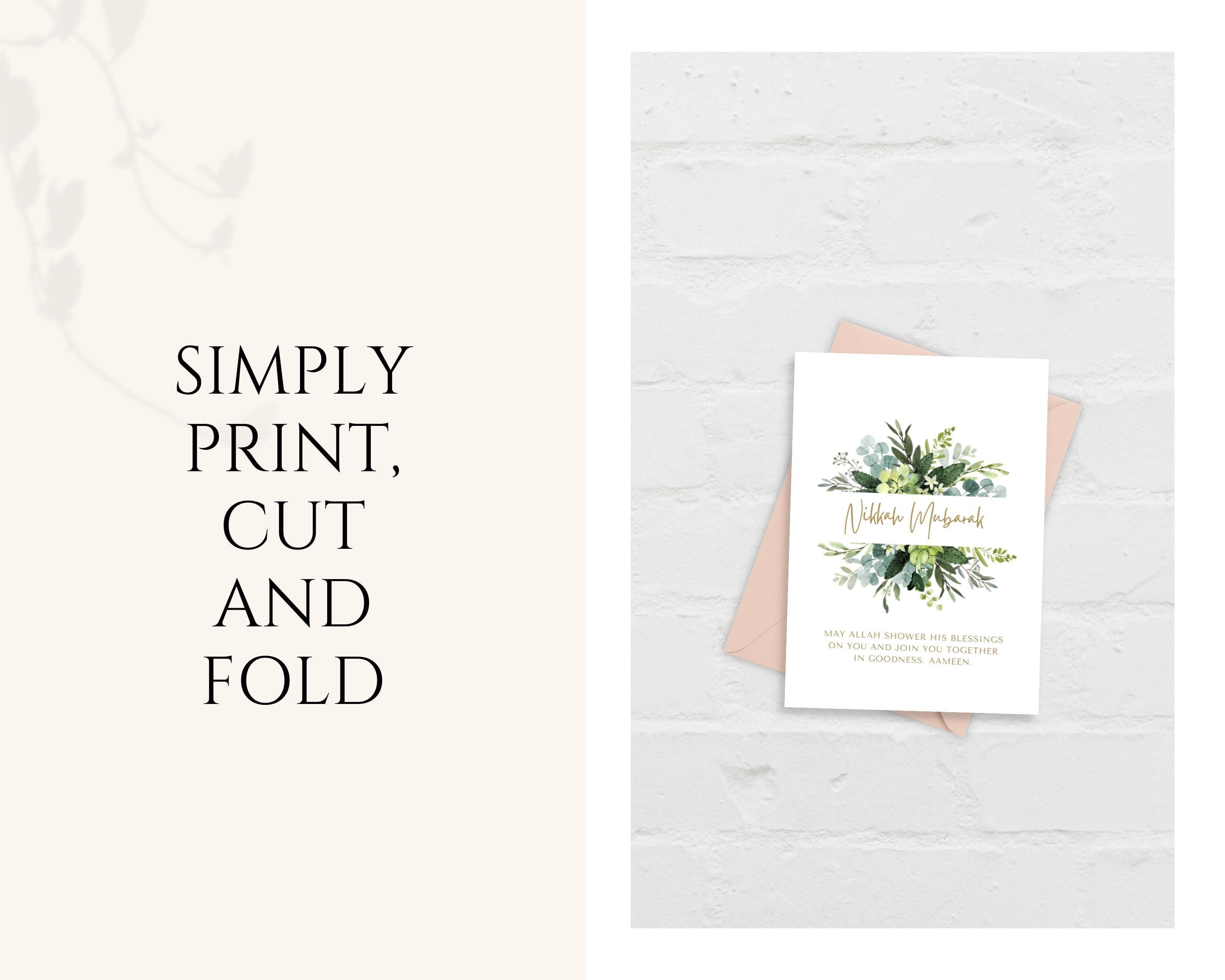 Celebrate a beautiful union with this elegant Nikkah Mubarak Card. Perfect for sending heartfelt wishes to a newlywed couple. This Our high-quality printable ensures that your sentiments are conveyed with grace and style.
