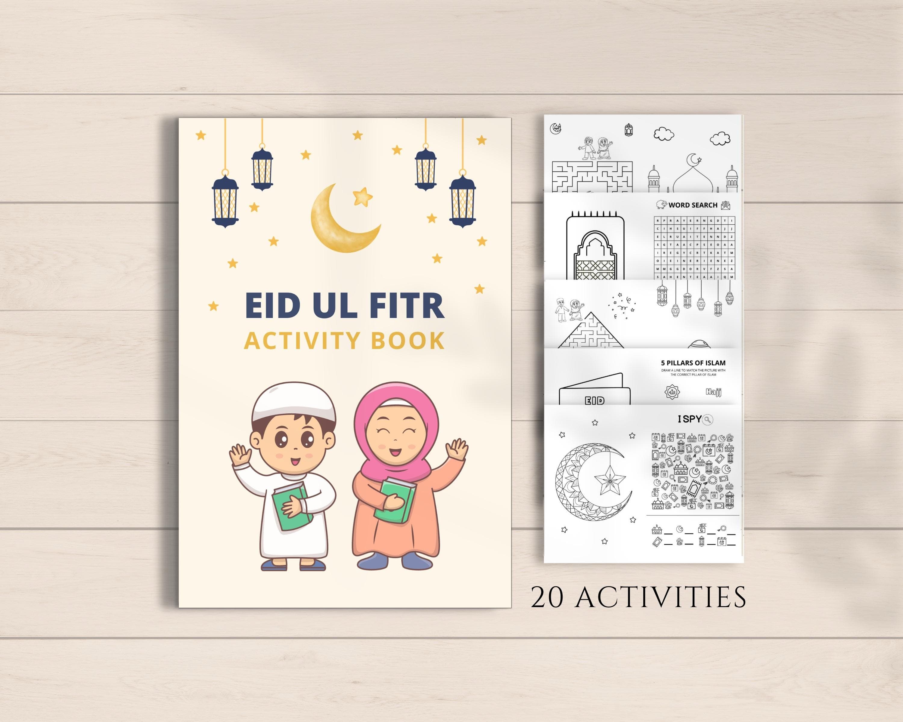 Eid ul Fitr Activity Book, Eid Activity Book, Eid Printable, Eid Activities, Eid for Kids, Eid Coloring, Eid Games, Eid Kids Activity