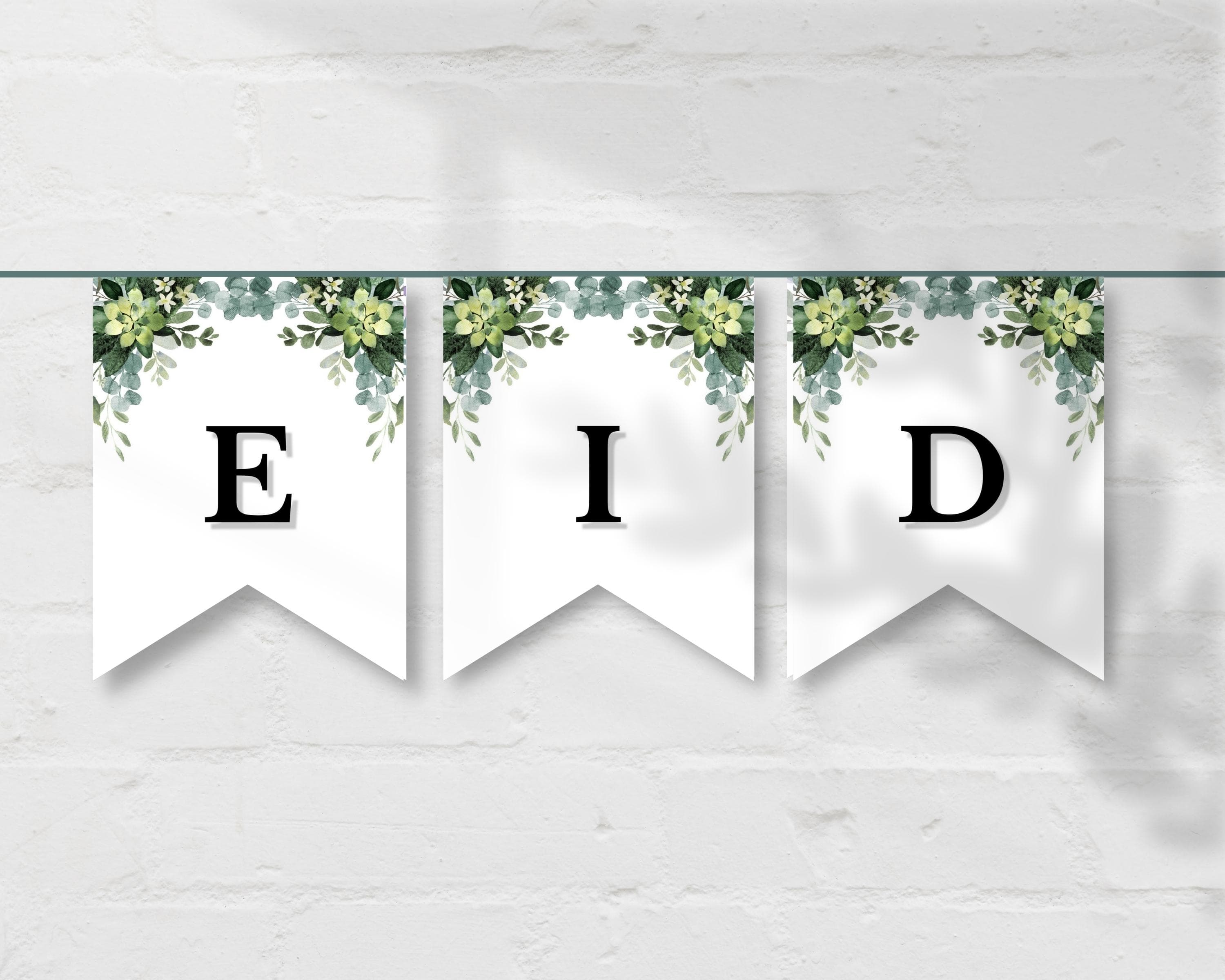 Eid Banner Printable, Eid Mubarak Banner, Eid Decoration, Eid Printables, Eid Bunting, Eid Decor Printable, Eid Party Printable, Happy Eid - image 3