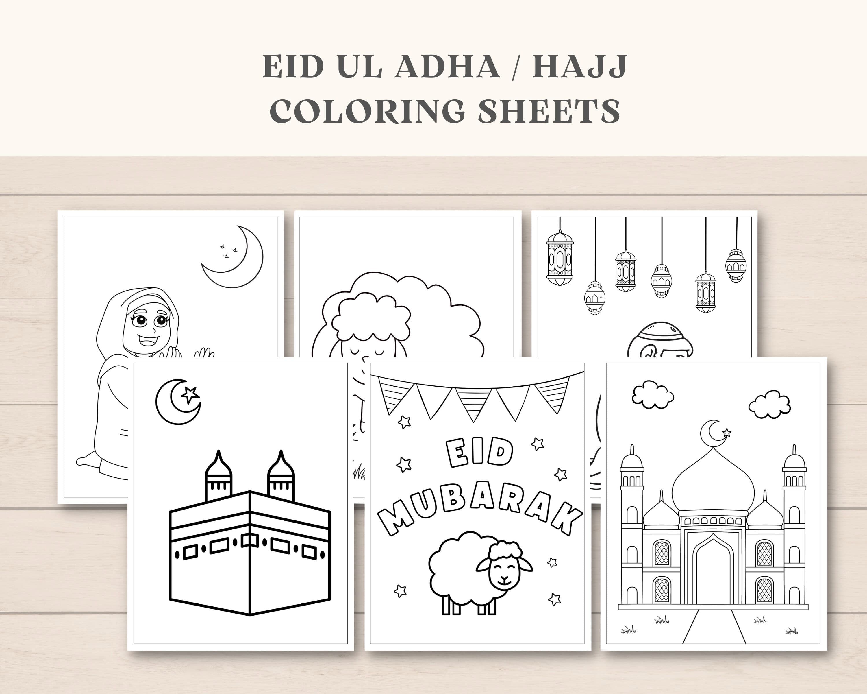 This fun Eid ul Adha and Hajj Activity Pack is a perfect way to keep kids engaged during Hajj period/ Eid ul Adha. The PDF has fun activity games and colouring sheets. It can also be used as a party favour.