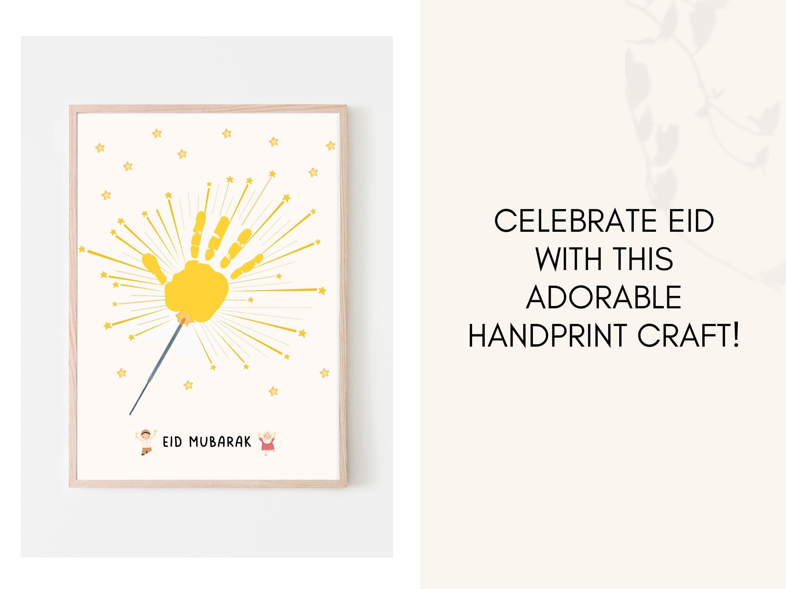 This fun Eid handprint pack is a great activity and keepsake for little kids. Perfect for toddler, preschool, nursery or baby. Can be used at home/ classroom.