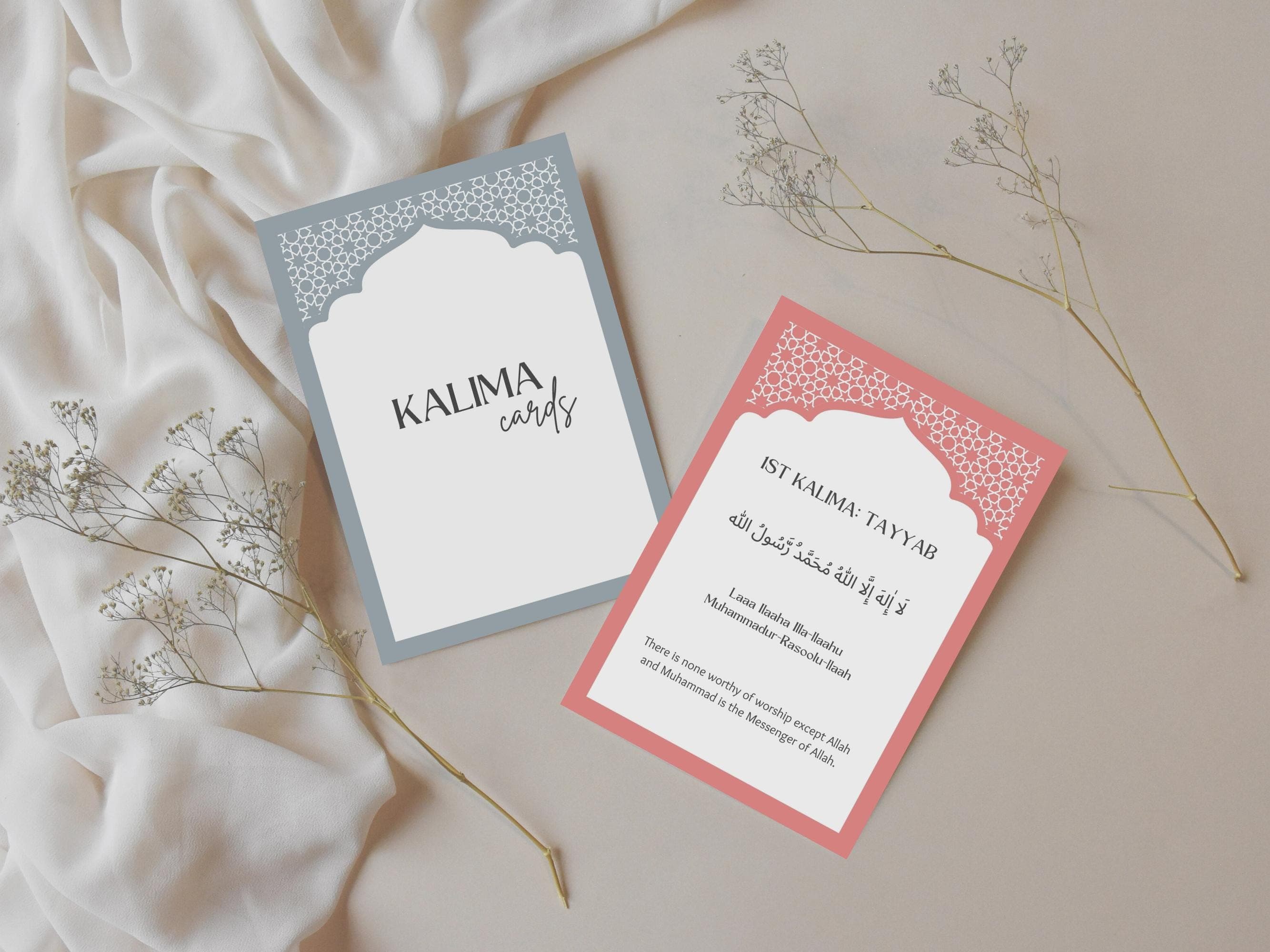 Kalima Flashcards, Six Kalimas of Islam, Muslim Education (PDF)
