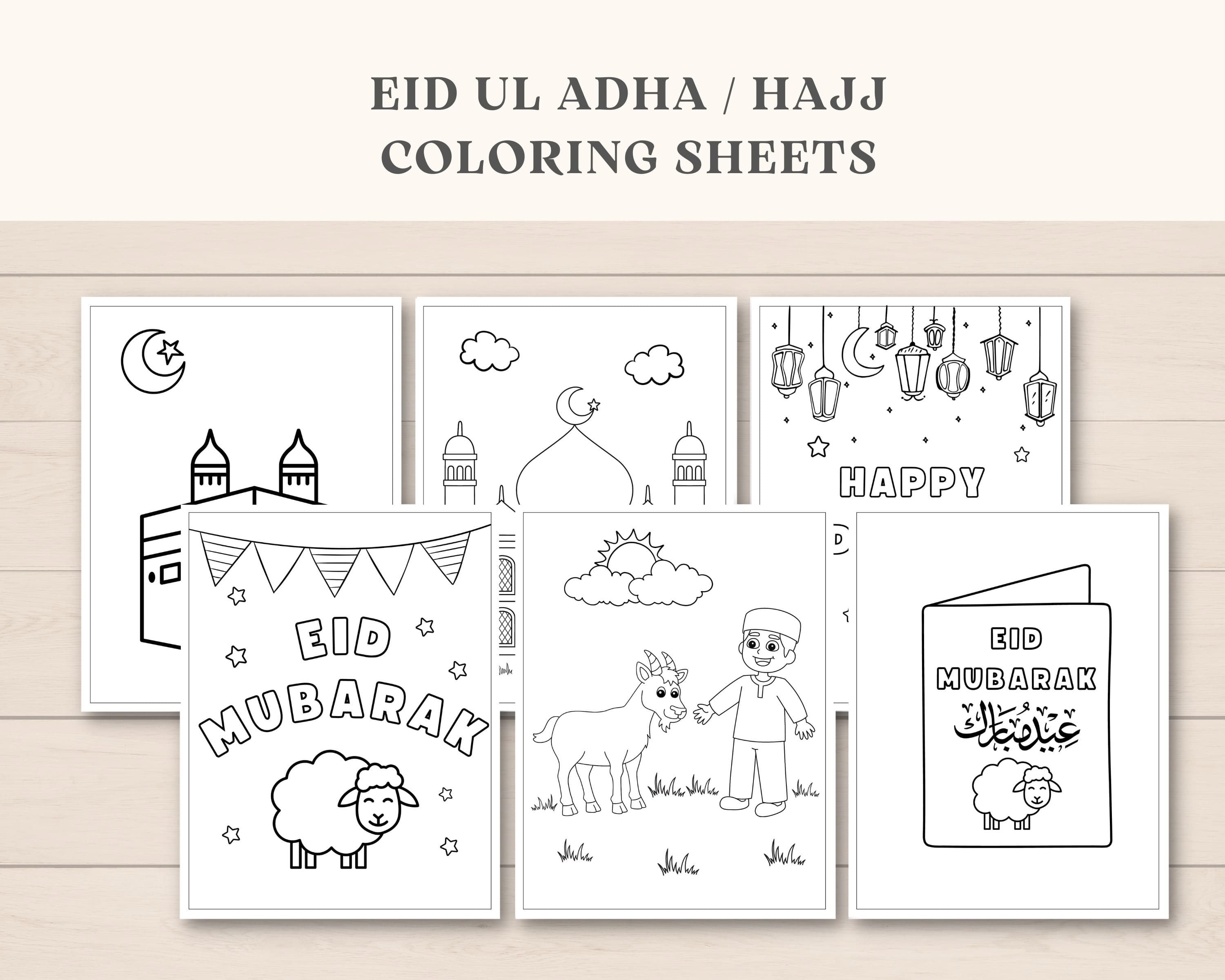 This fun Eid ul Adha and Hajj Activity Pack is a perfect way to keep kids engaged during Hajj period/ Eid ul Adha. The PDF has fun activity games and colouring sheets. It can also be used as a party favour.