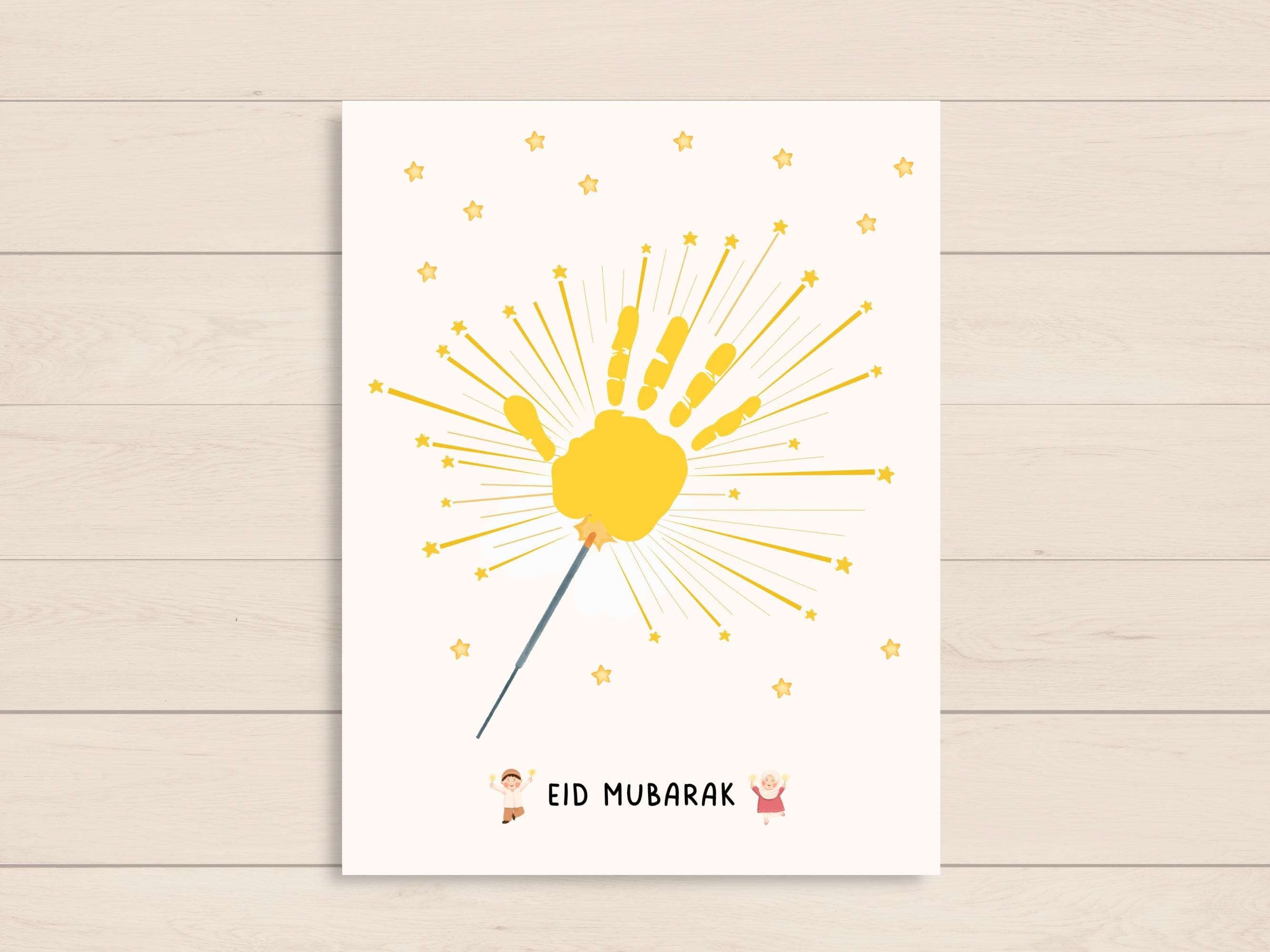 This fun Eid handprint pack is a great activity and keepsake for little kids. Perfect for toddler, preschool, nursery or baby. Can be used at home/ classroom.