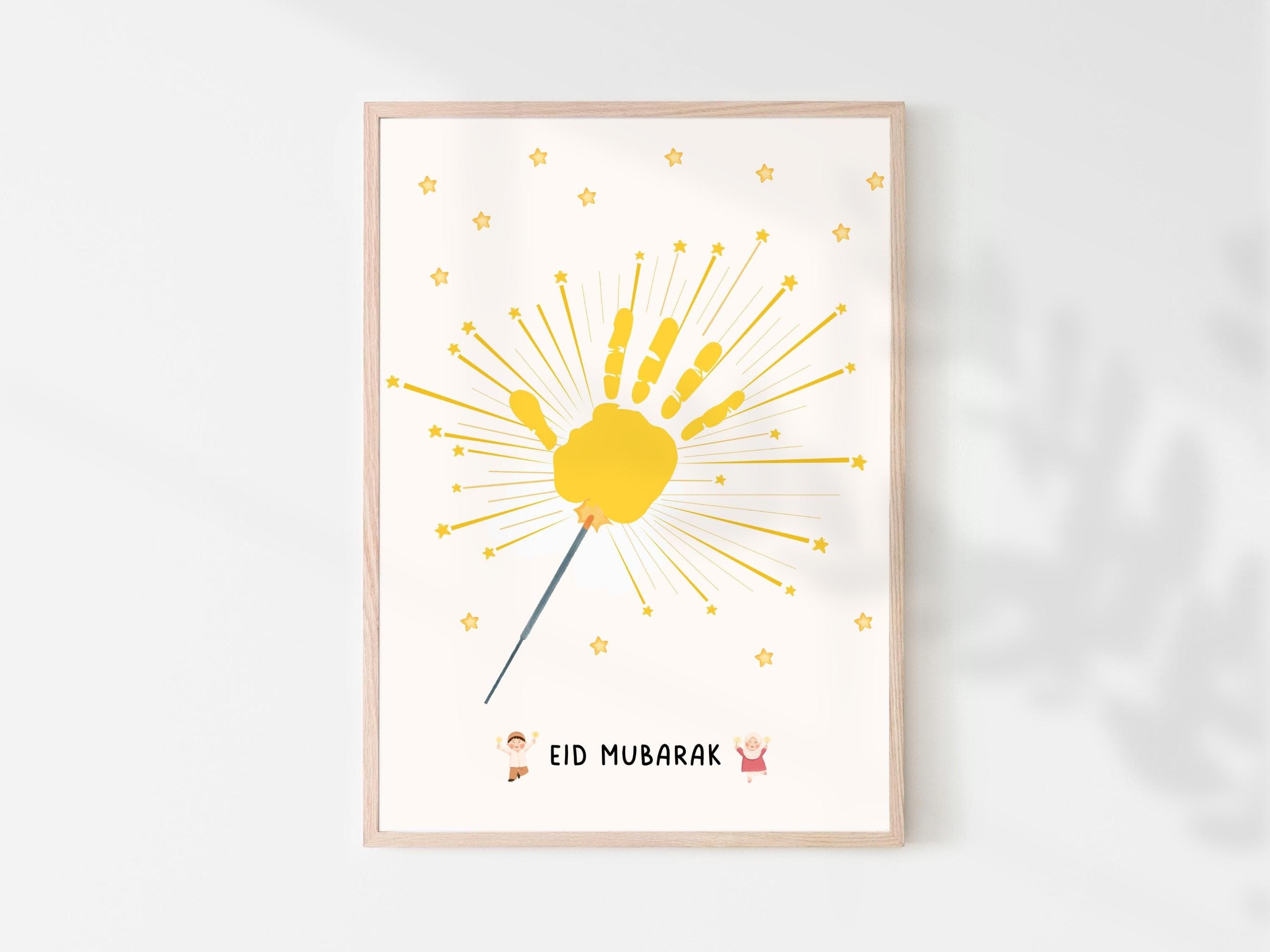 Eid Handprint, Eid Activity, Eid Craft, Eid Kids Printable, Eid Decor, Eid Mubarak, Eid Kids Activities, Eid Activities, Eid Printable