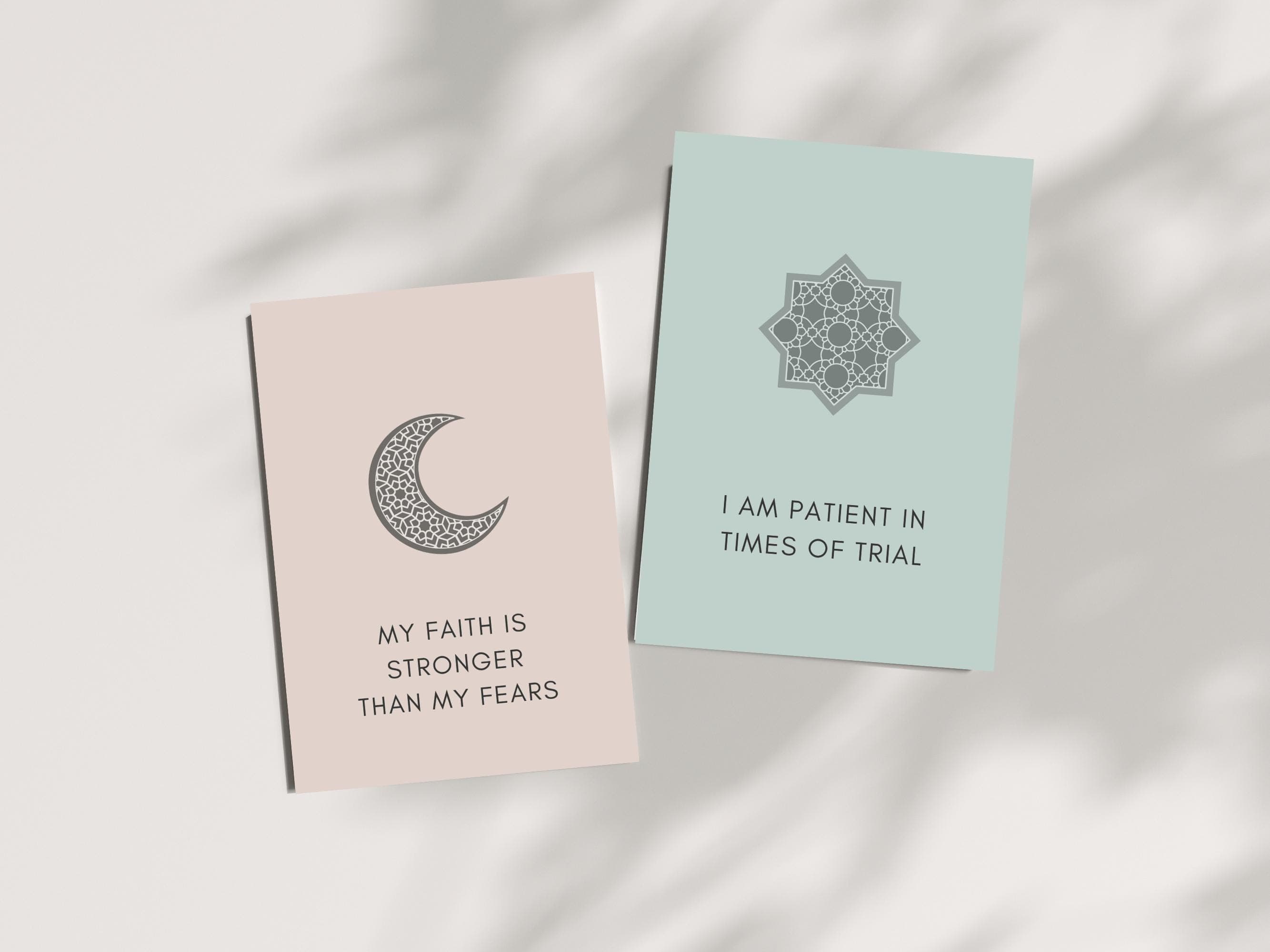 These 28 cards feature unique Islamic affirmations rooted in Islamic values. From gratitude and patience to kindness and resilience, these affirmatio.
