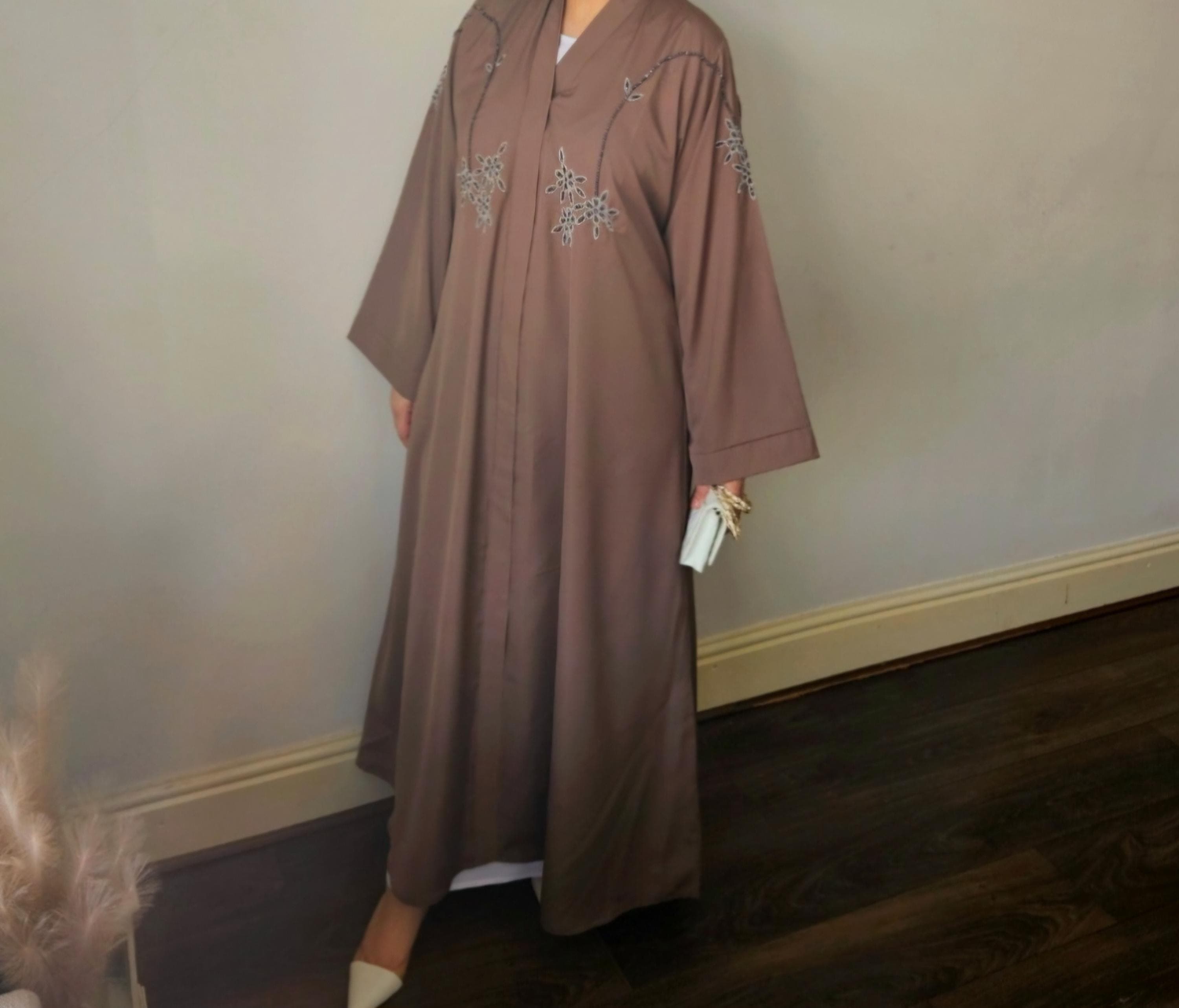 ABAYA open handwork style abaya, hijab abaya dubai abaya open uae abaya with hijab - image 4
