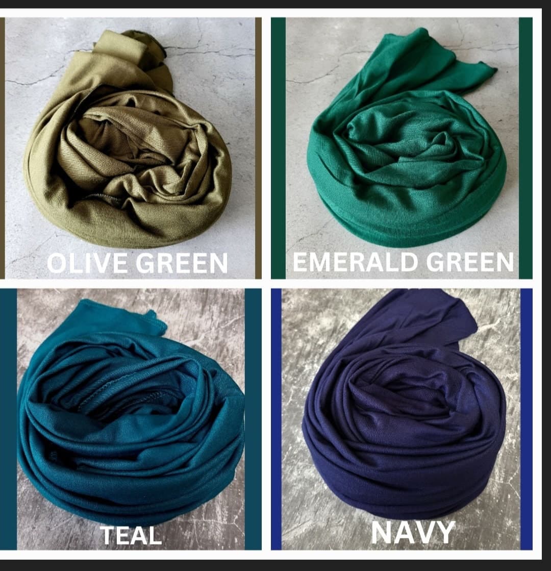 Hijab gift set JERSEY hijab set box gift for her, jersey hijab satin undercap scarves set, scarf gift set personalised umrah gift hajj gift - image 5