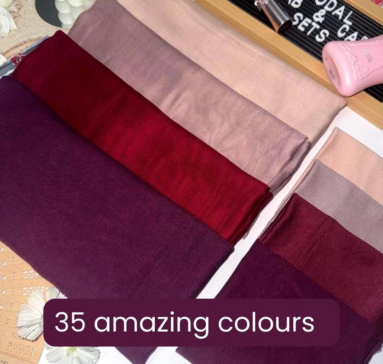 MODAL HIJAB & CAP set modal scarves and undercap jersey set shawl matching set premium dubai hijab emirati hijab gift set, jersey set