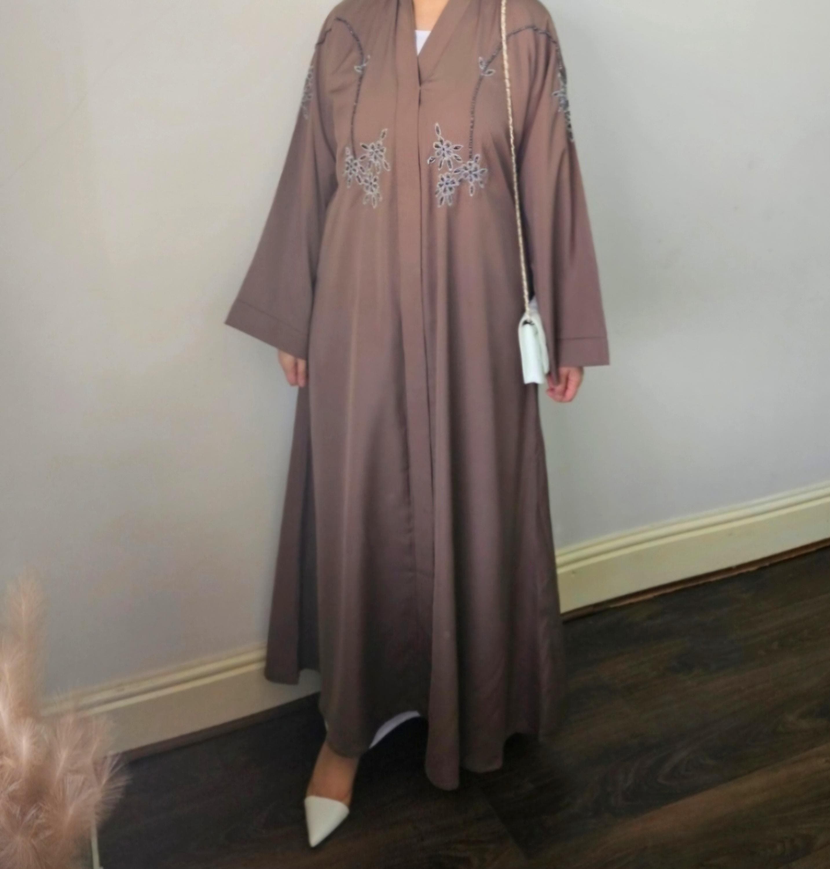 ABAYA open handwork style abaya, hijab abaya dubai abaya open uae abaya with hijab - image 3