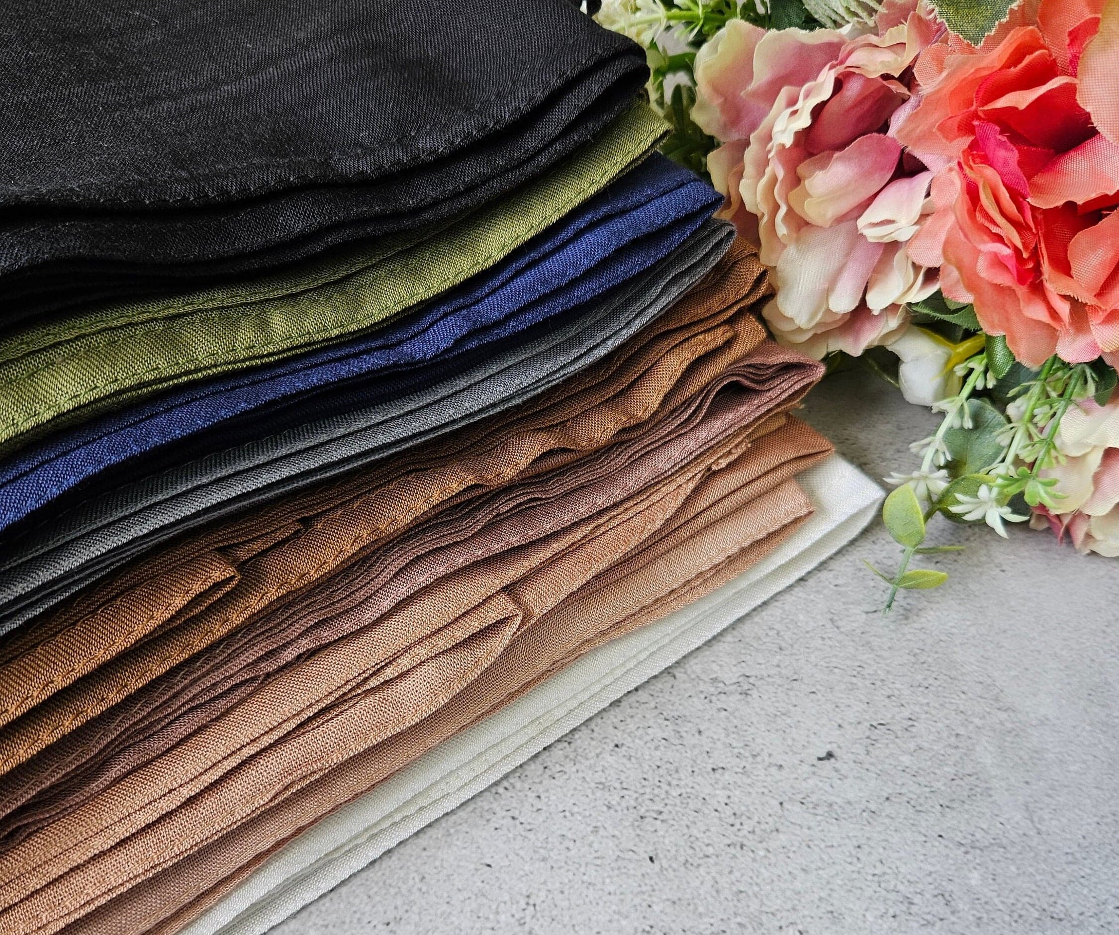 MODAL HIJABS premium double stitched edges gift for her hijab modal umrah gift eid gift premium hijabs
