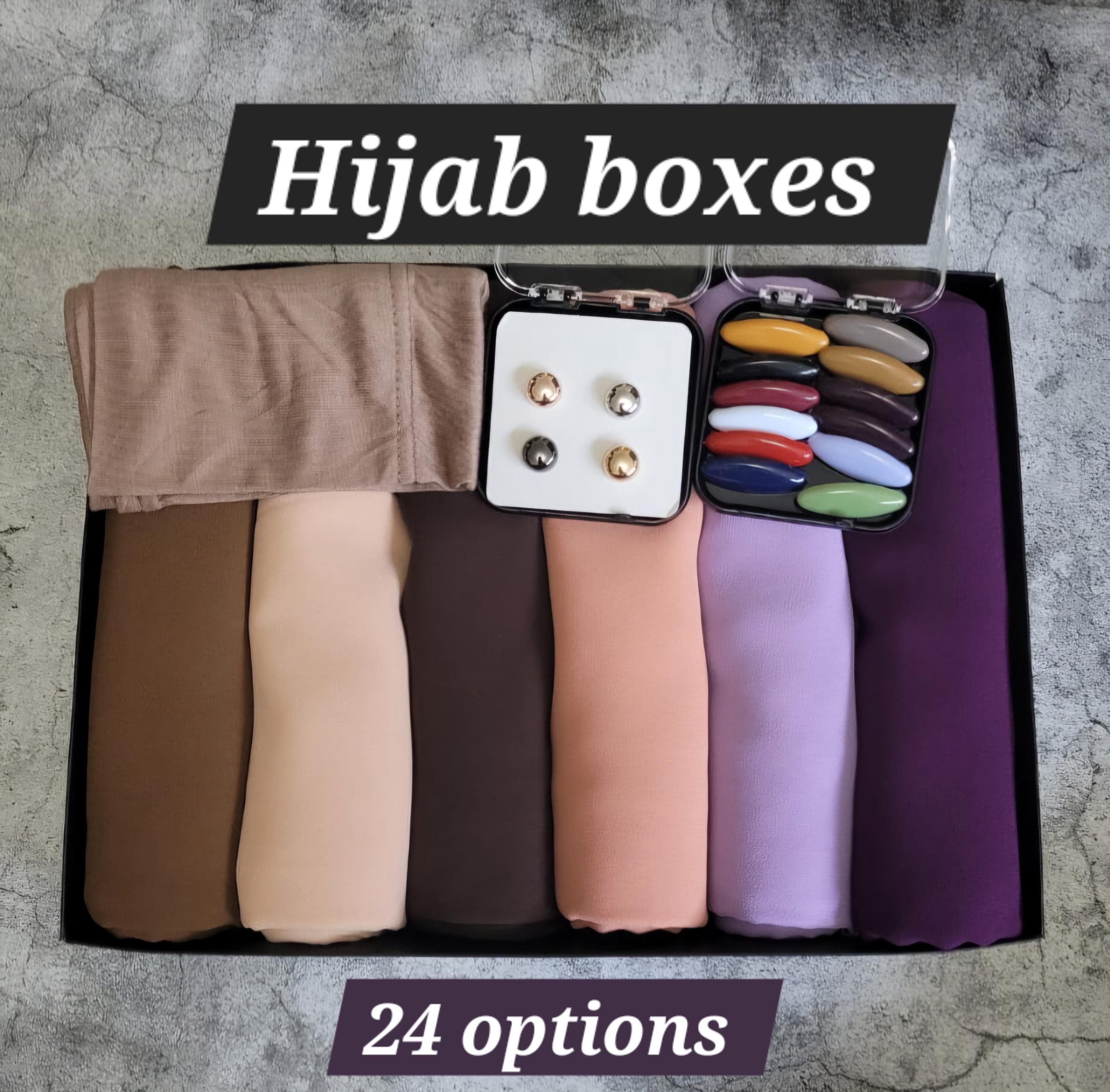 Hijab gift set CHIFFON hijab box gift for her chiffon hijab gift set personalised ramadan gift umrah gift hajj gift eid gift birthday