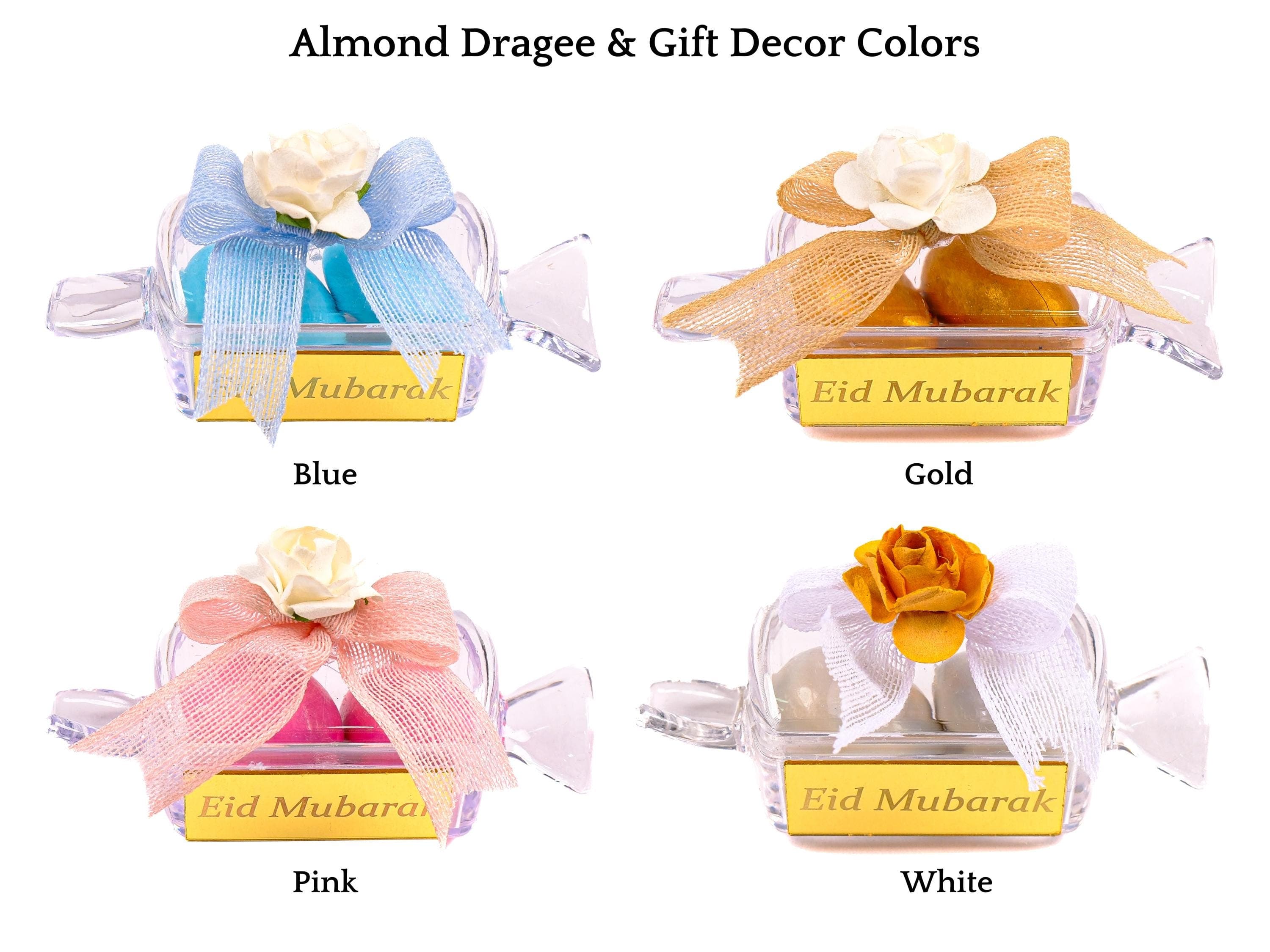 Single Personalized Almond Dragee Favors: Ramadan, Eid, Wedding, Shower - image 4